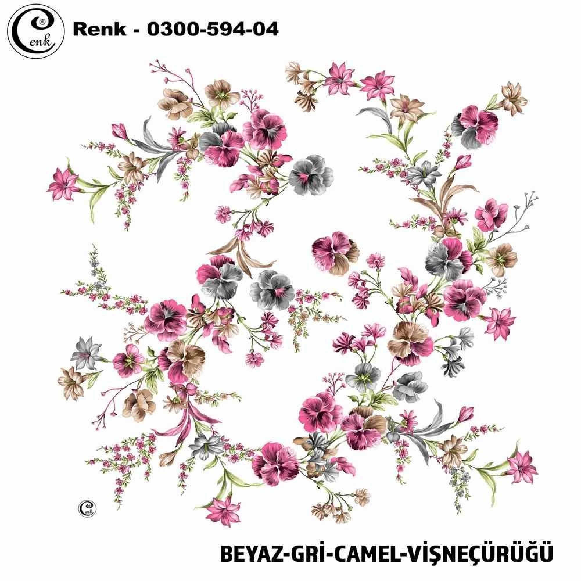 Cenk Desenli Oyalık Yazma 594-04