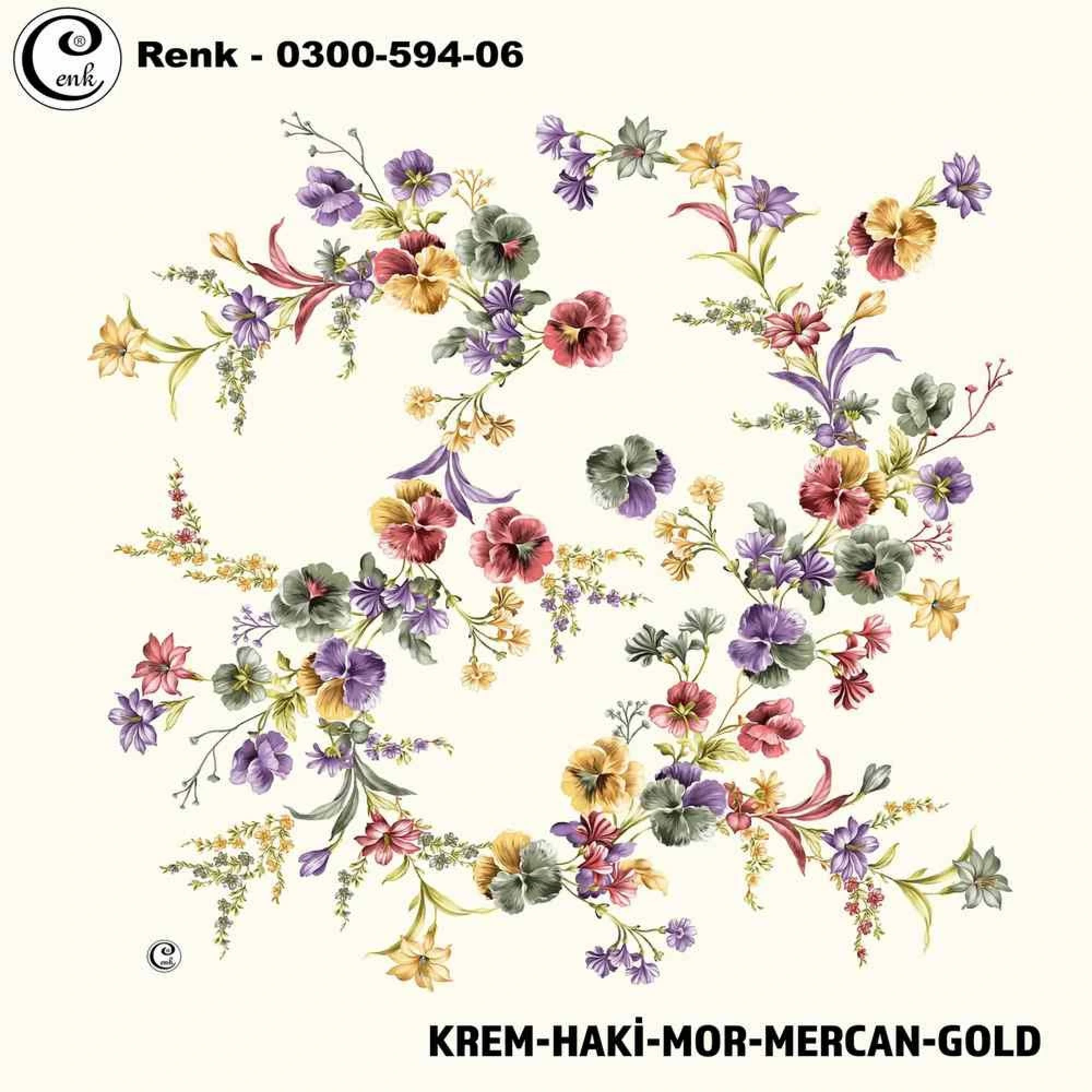 Cenk Desenli Oyalık Yazma 594-06