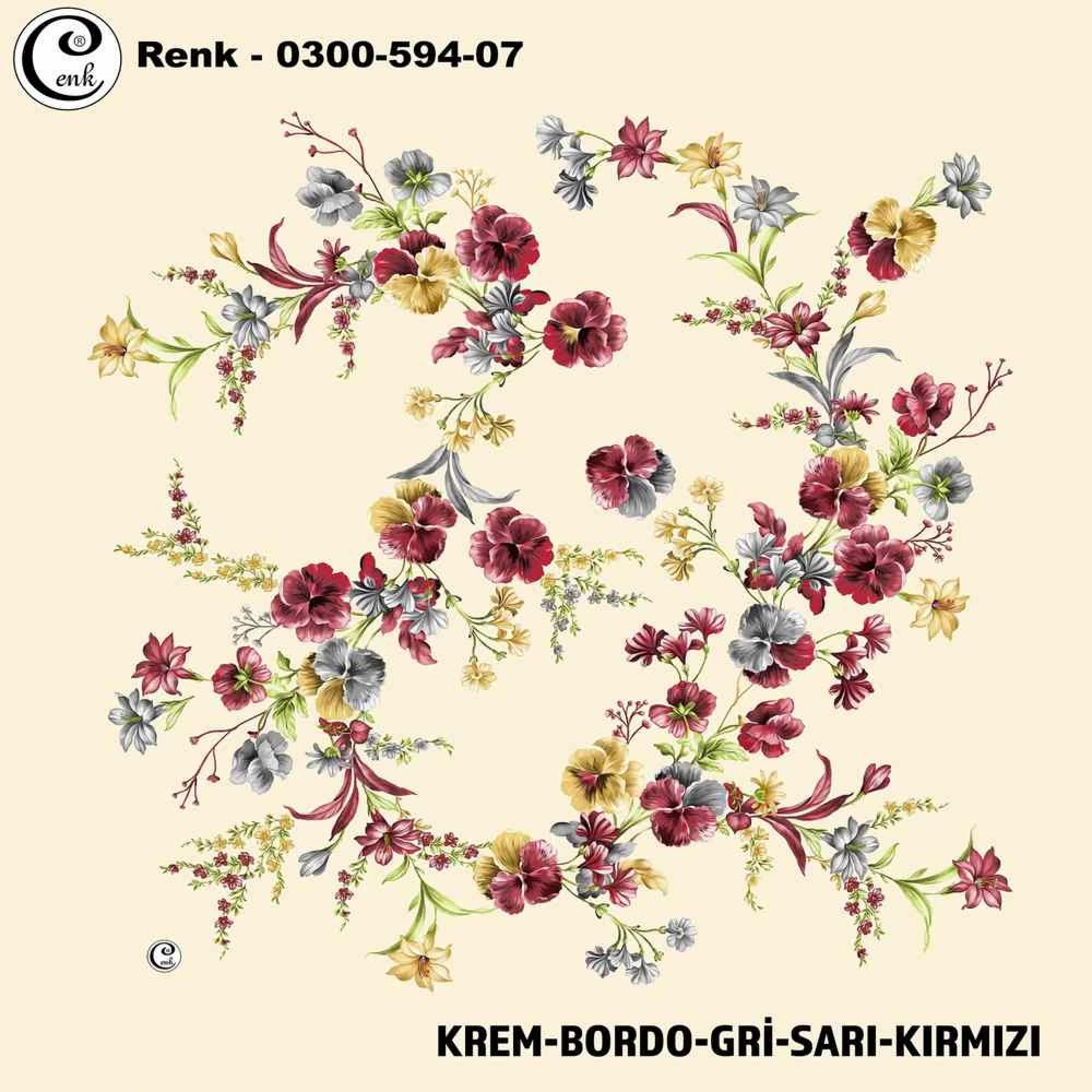 Cenk Desenli Oyalık Yazma 594-07