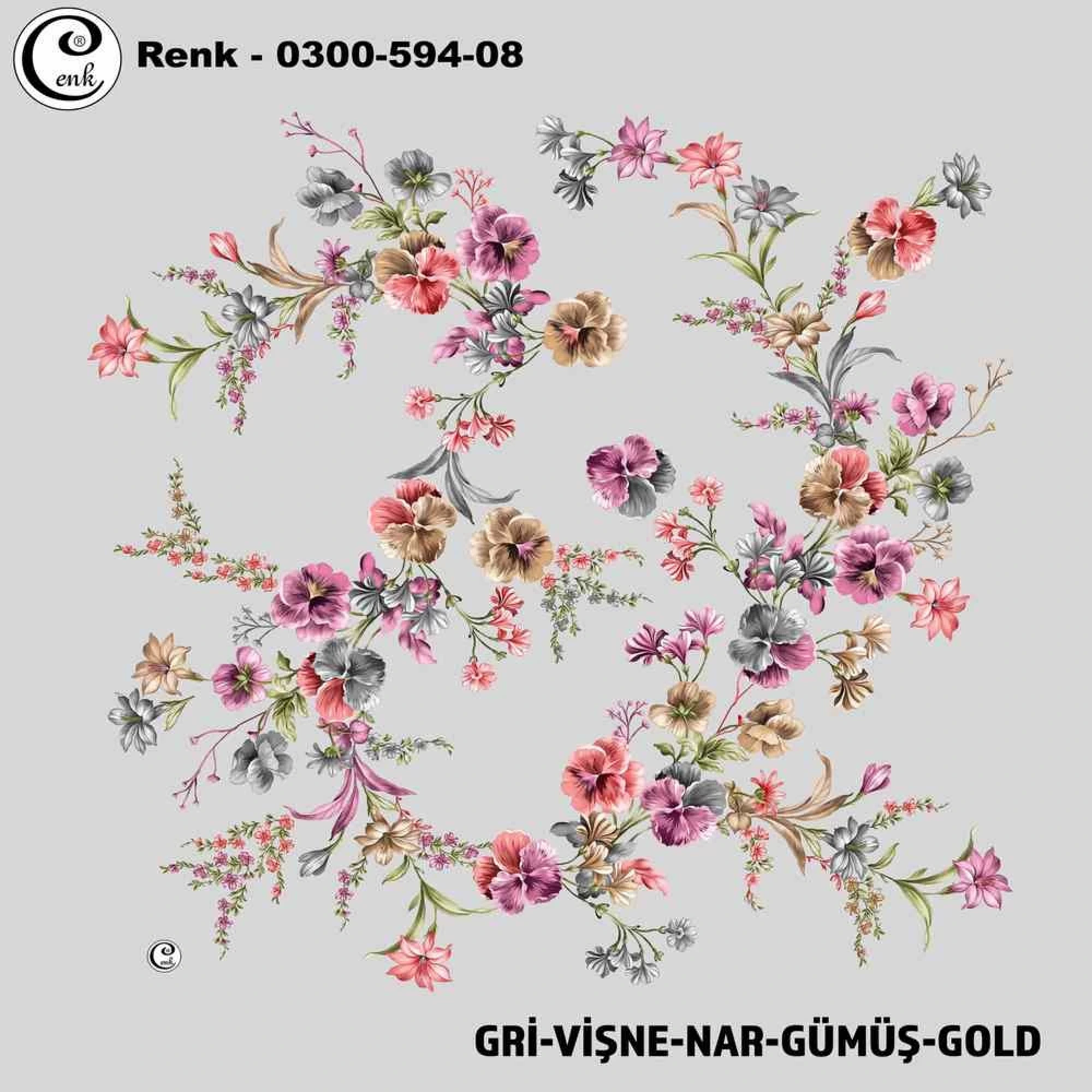 Cenk Desenli Oyalık Yazma 594-08