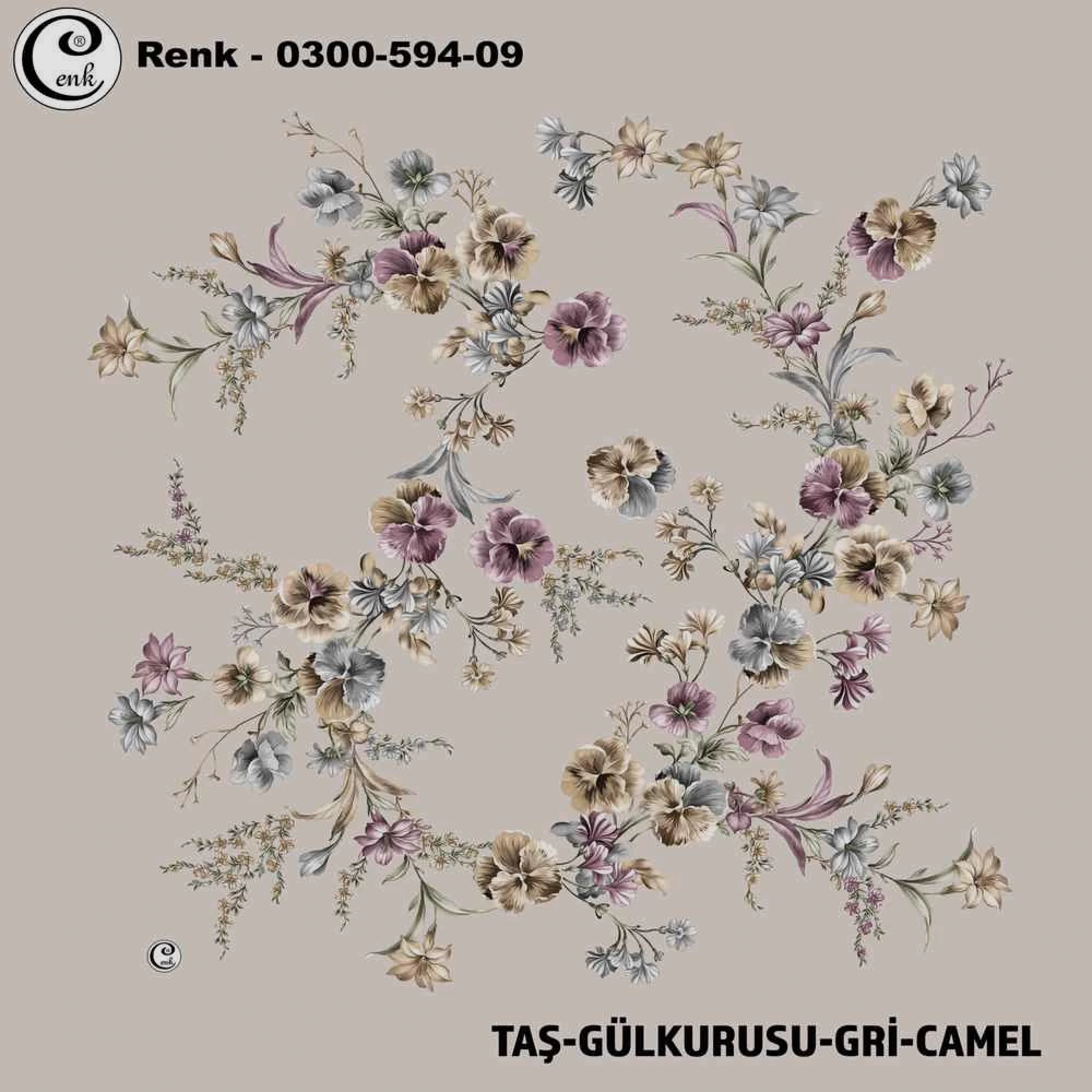 Cenk Desenli Oyalık Yazma 594-09