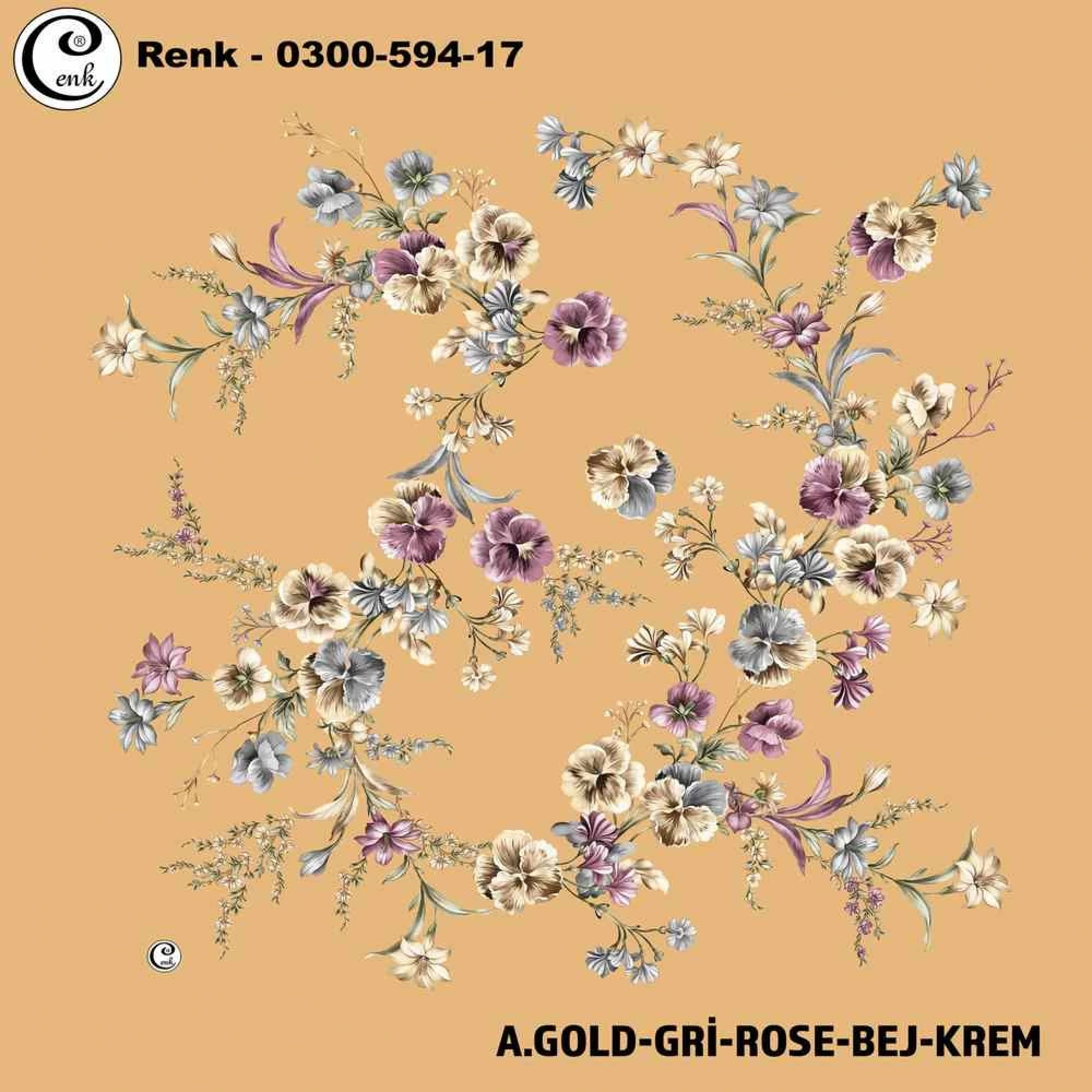 Cenk Desenli Oyalık Yazma 594-17