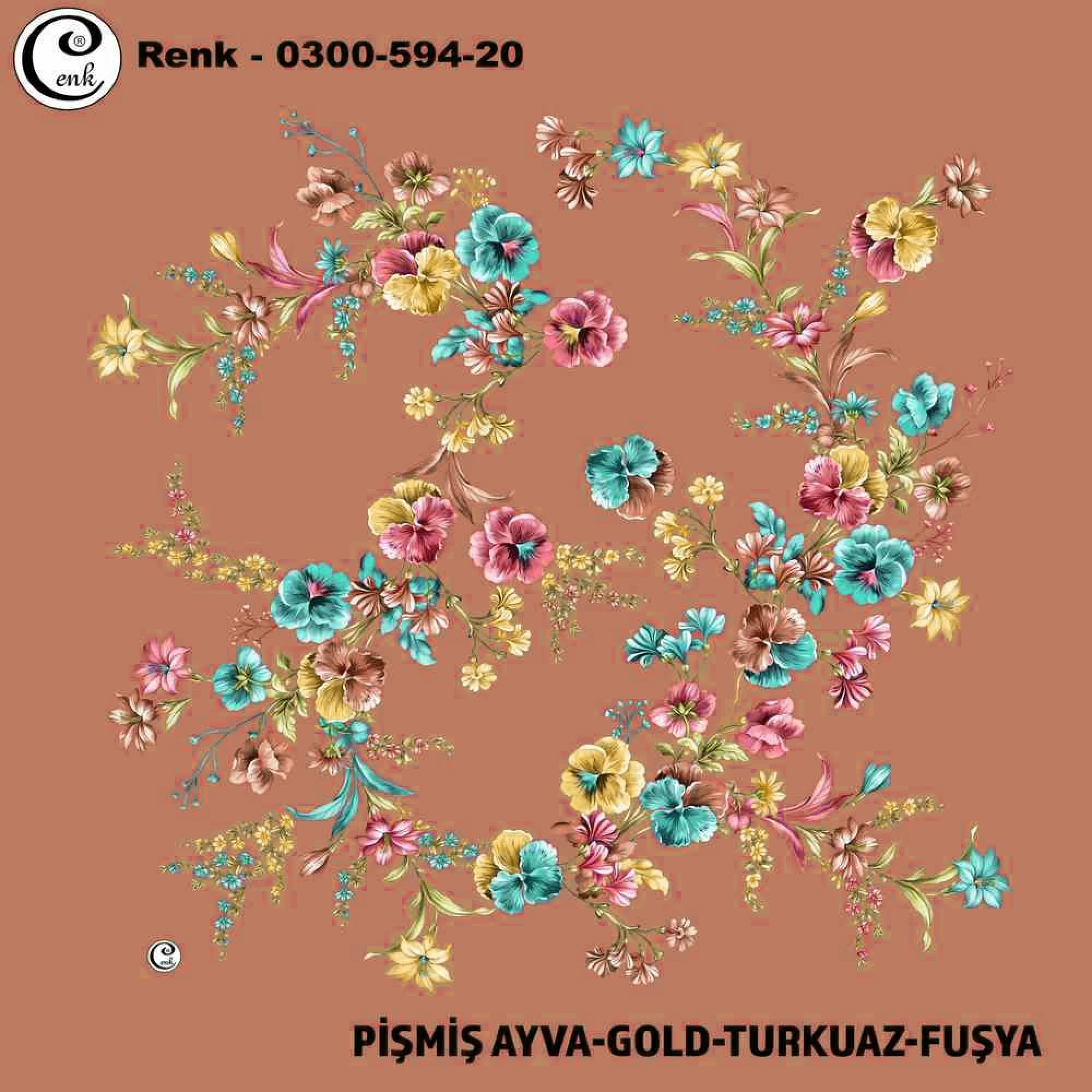Cenk Desenli Oyalık Yazma 594-20