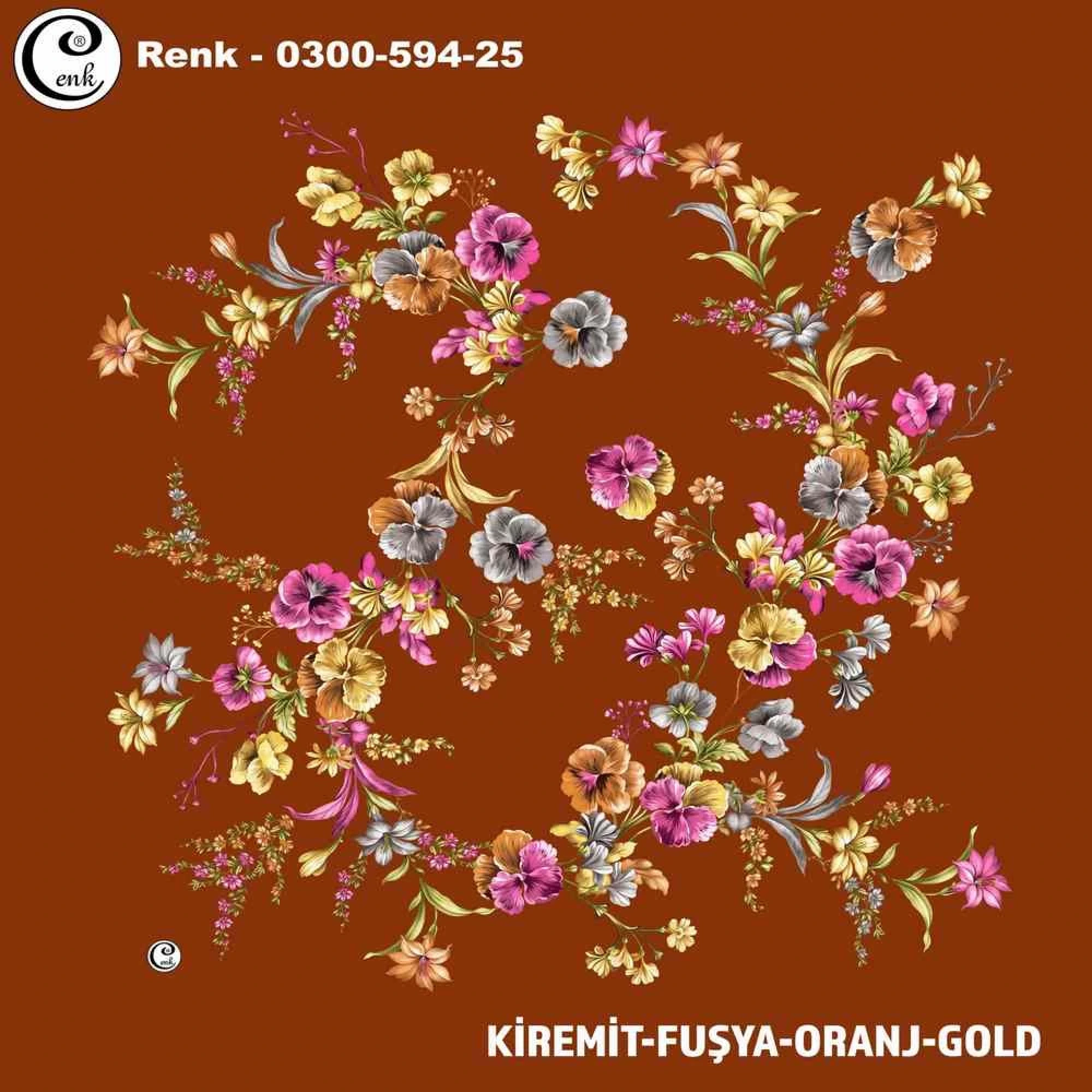 Cenk Desenli Oyalık Yazma 594-25
