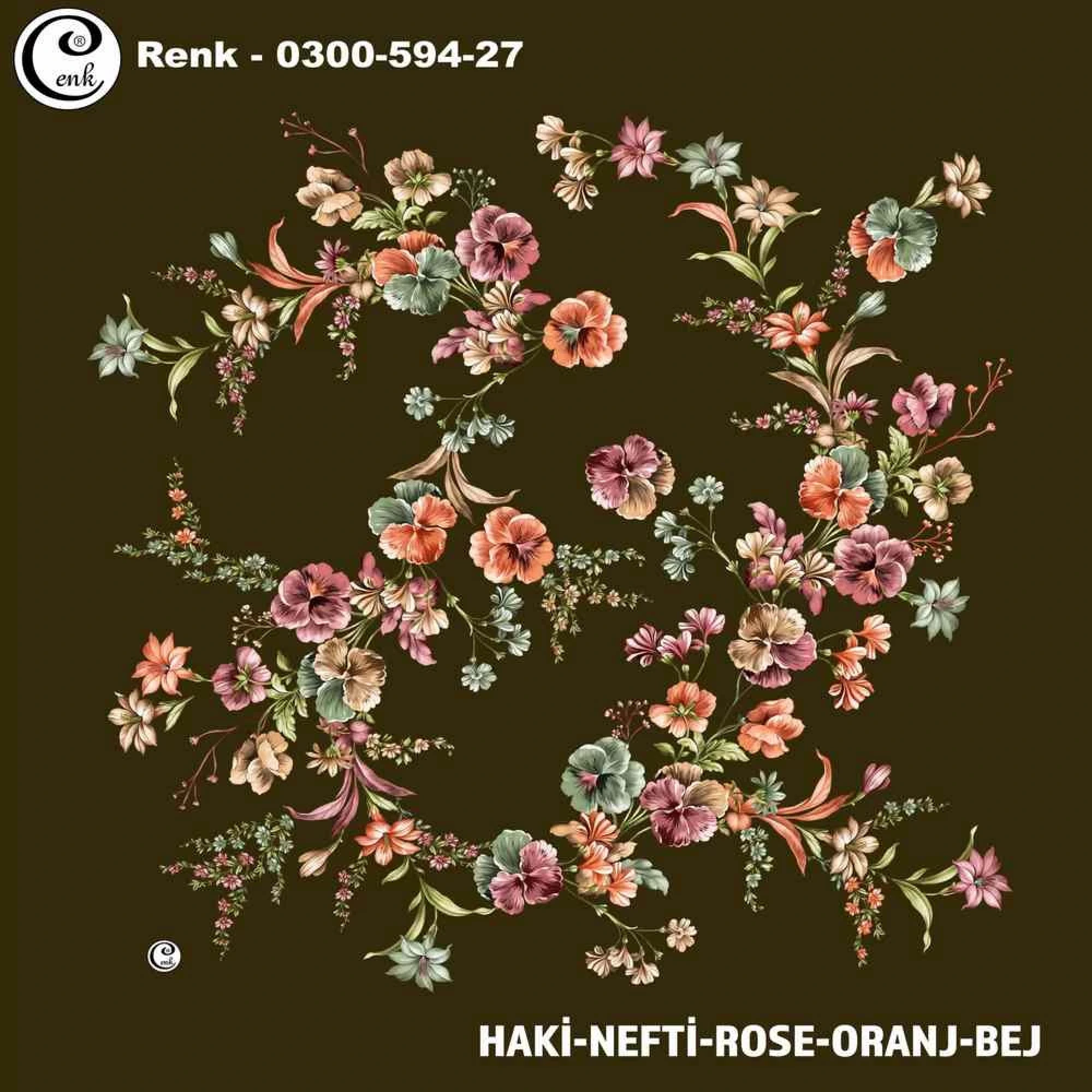 Cenk Desenli Oyalık Yazma 594-27