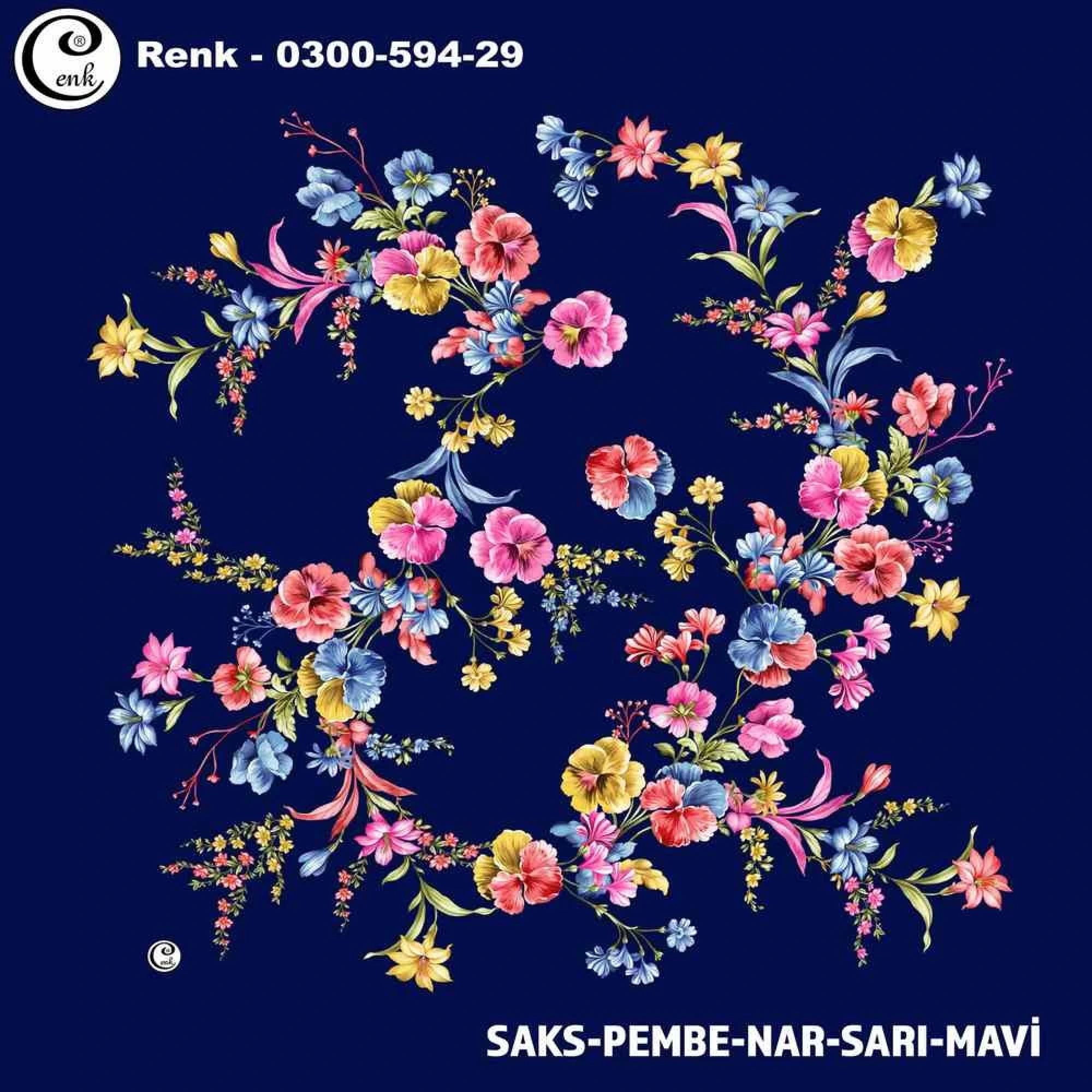 Cenk Desenli Oyalık Yazma 594-29