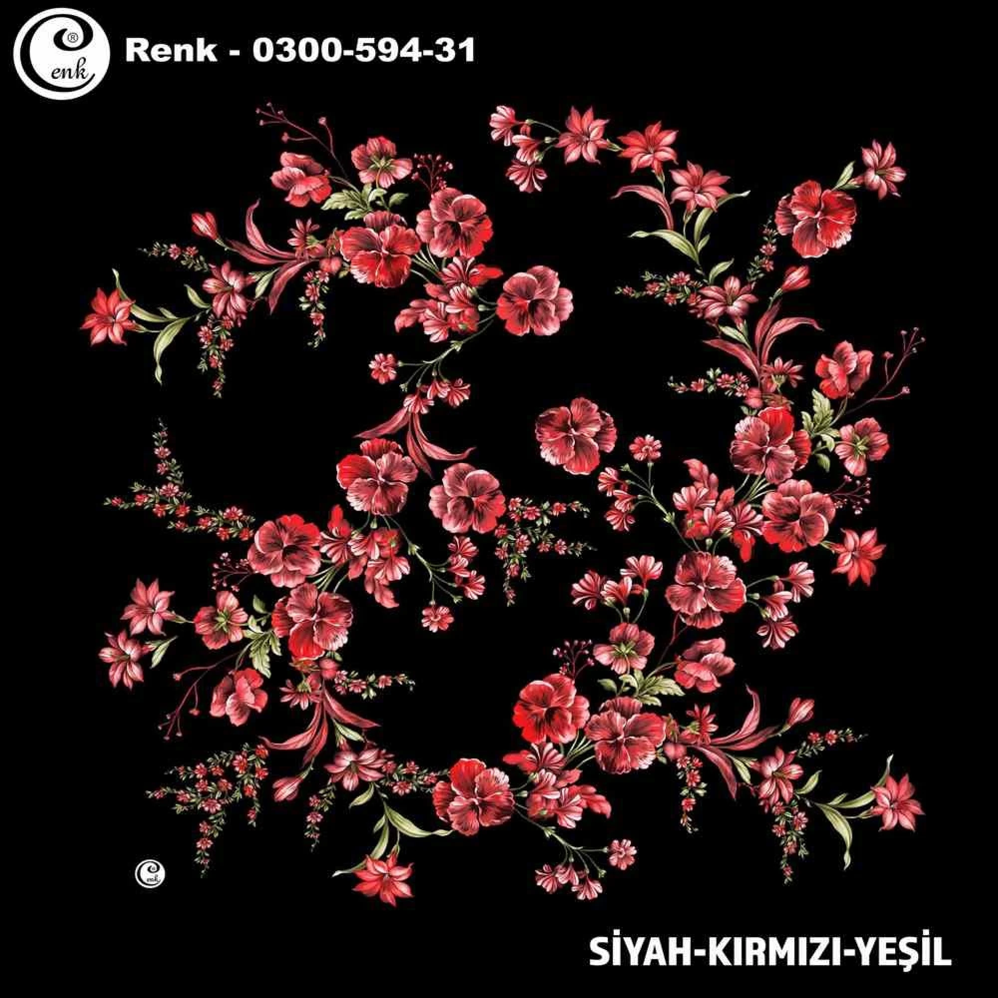 Cenk Desenli Oyalık Yazma 594-31