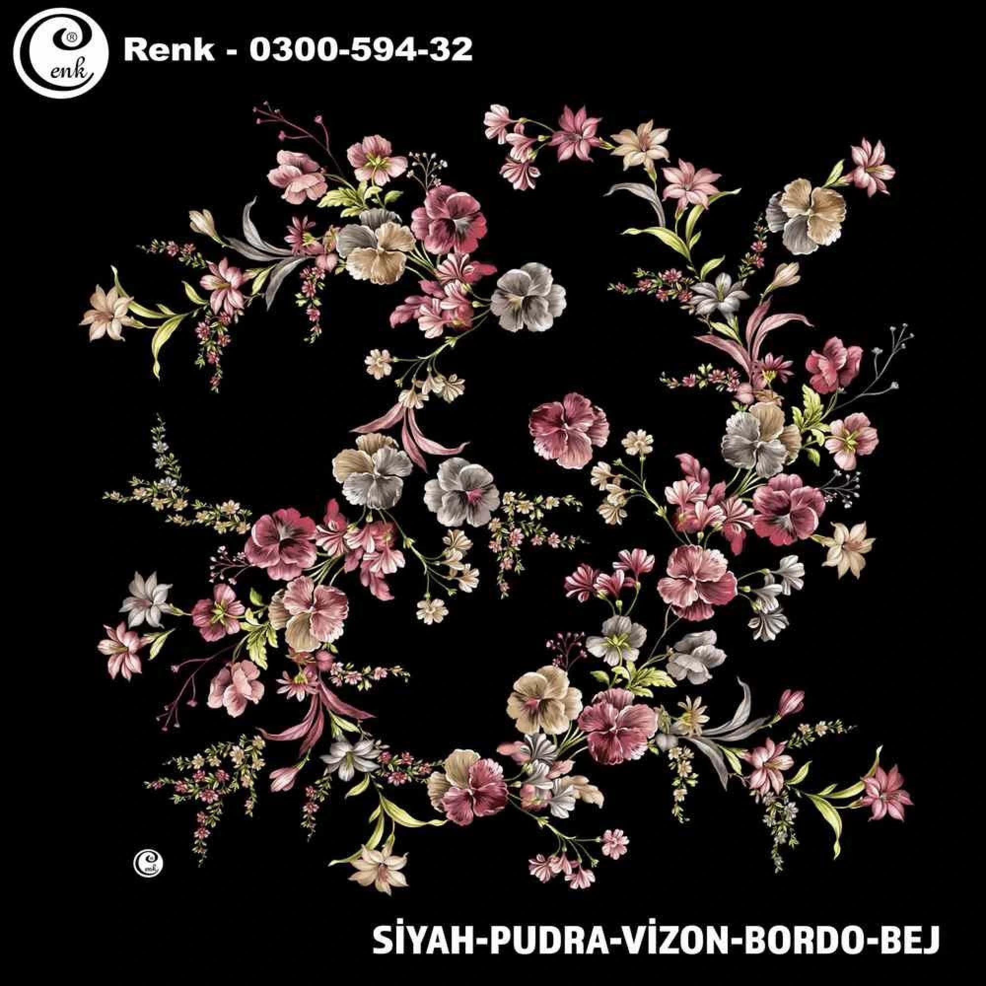 Cenk Desenli Oyalık Yazma 594-32