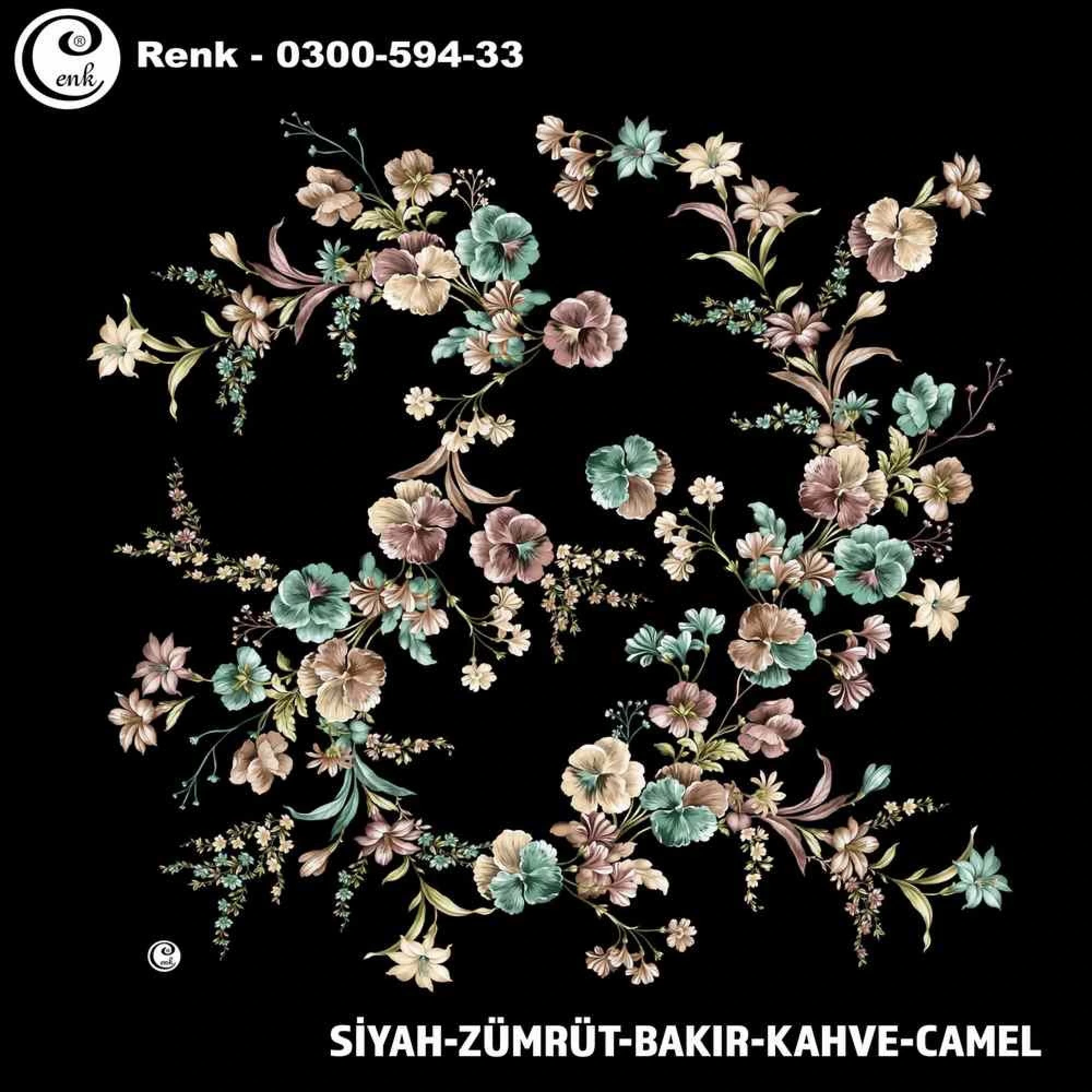 Cenk Desenli Oyalık Yazma 594-33