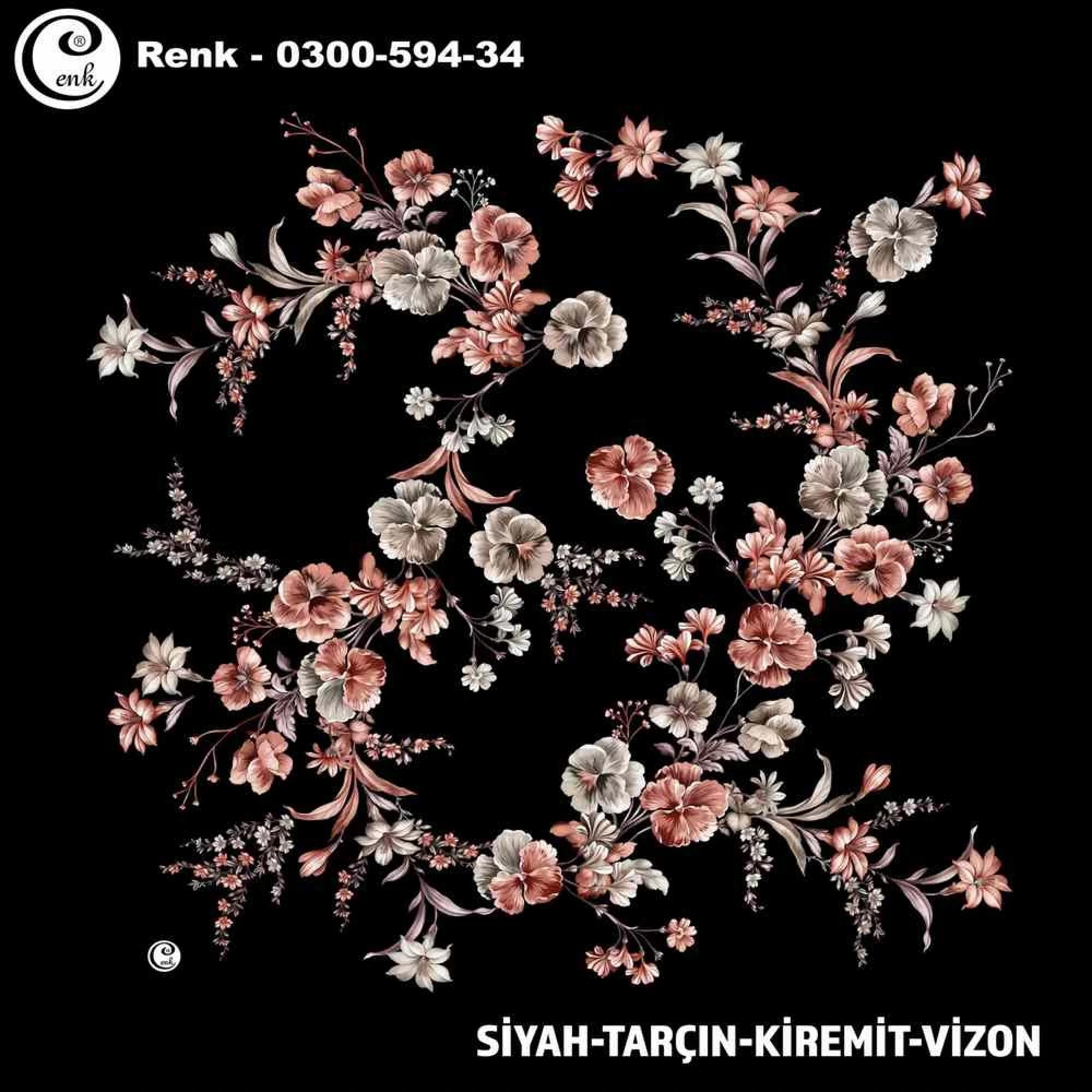 Cenk Desenli Oyalık Yazma 594-34