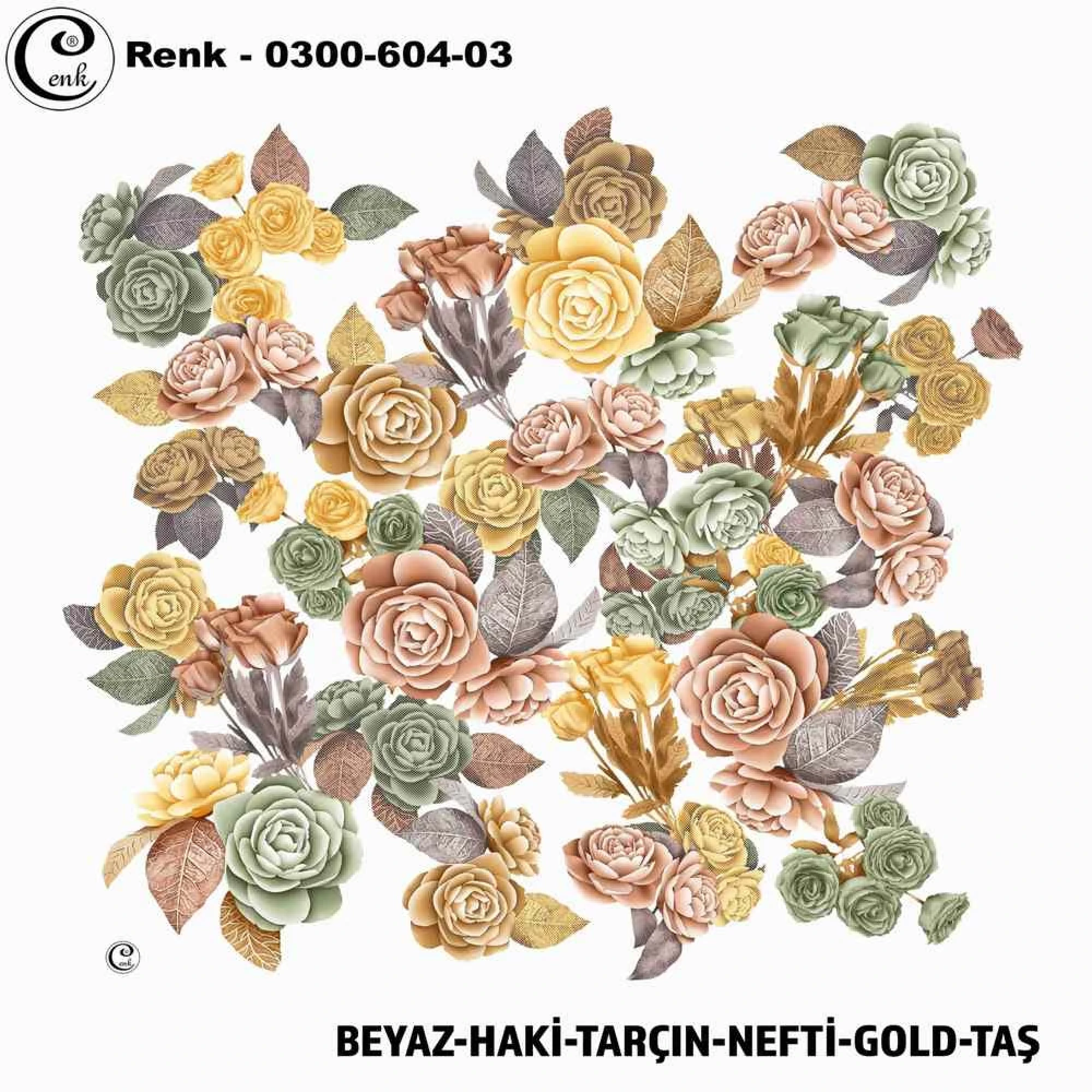 Cenk Desenli Oyalık Yazma 604-03