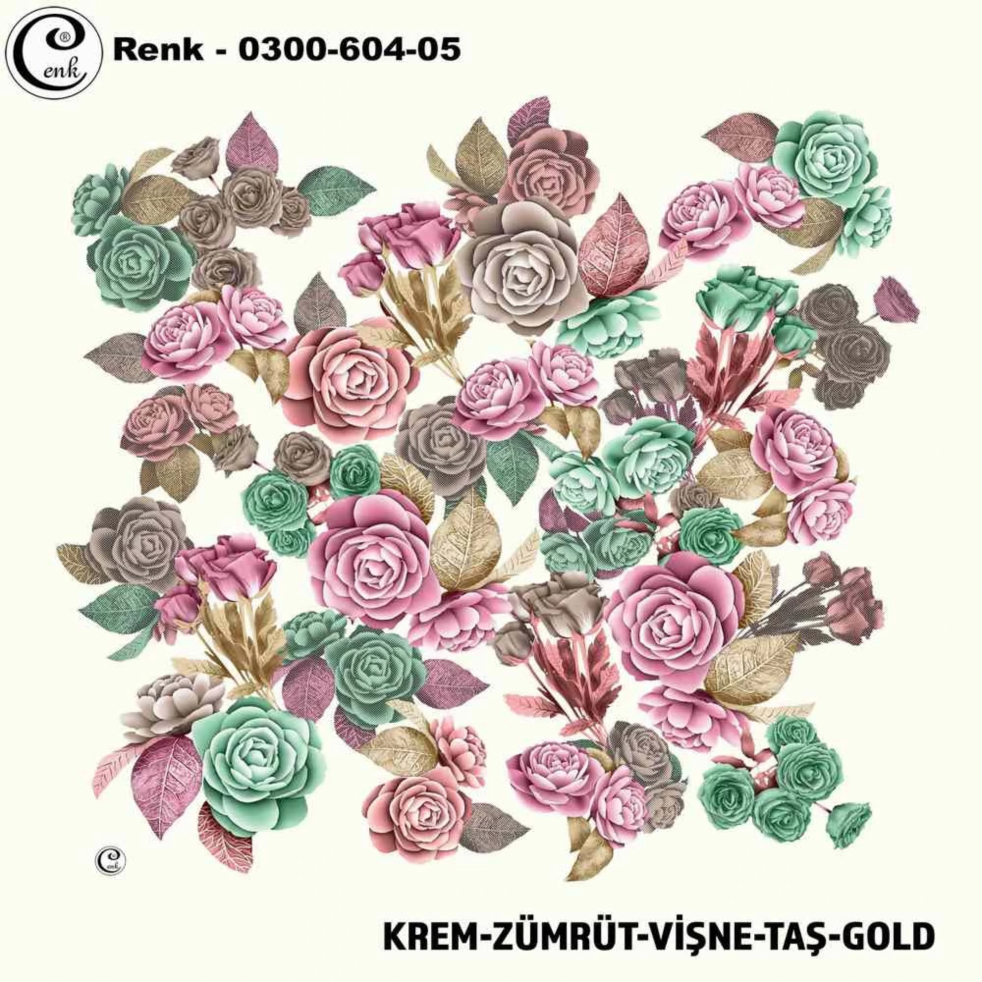 Cenk Desenli Oyalık Yazma 604-05