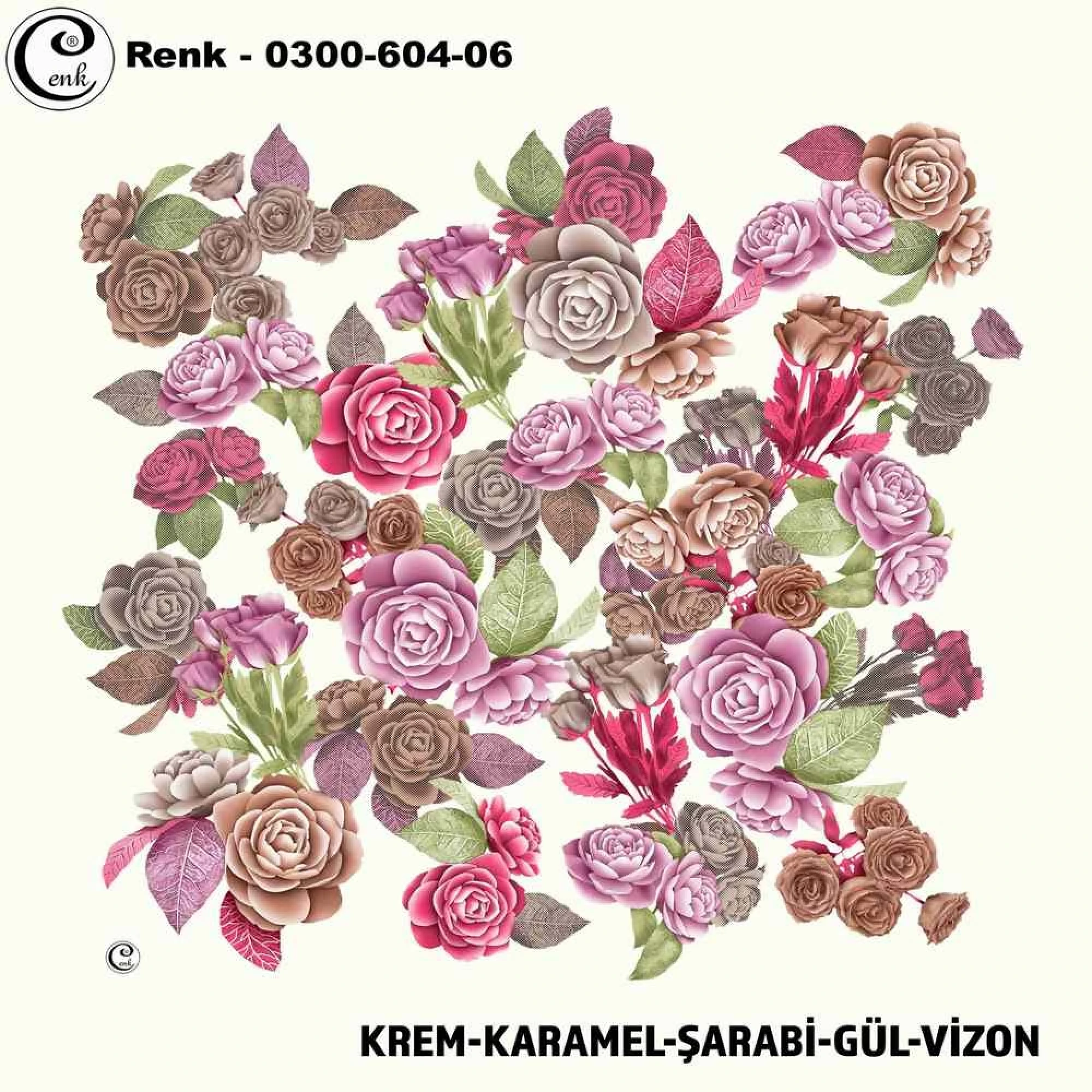 Cenk Desenli Oyalık Yazma 604-06