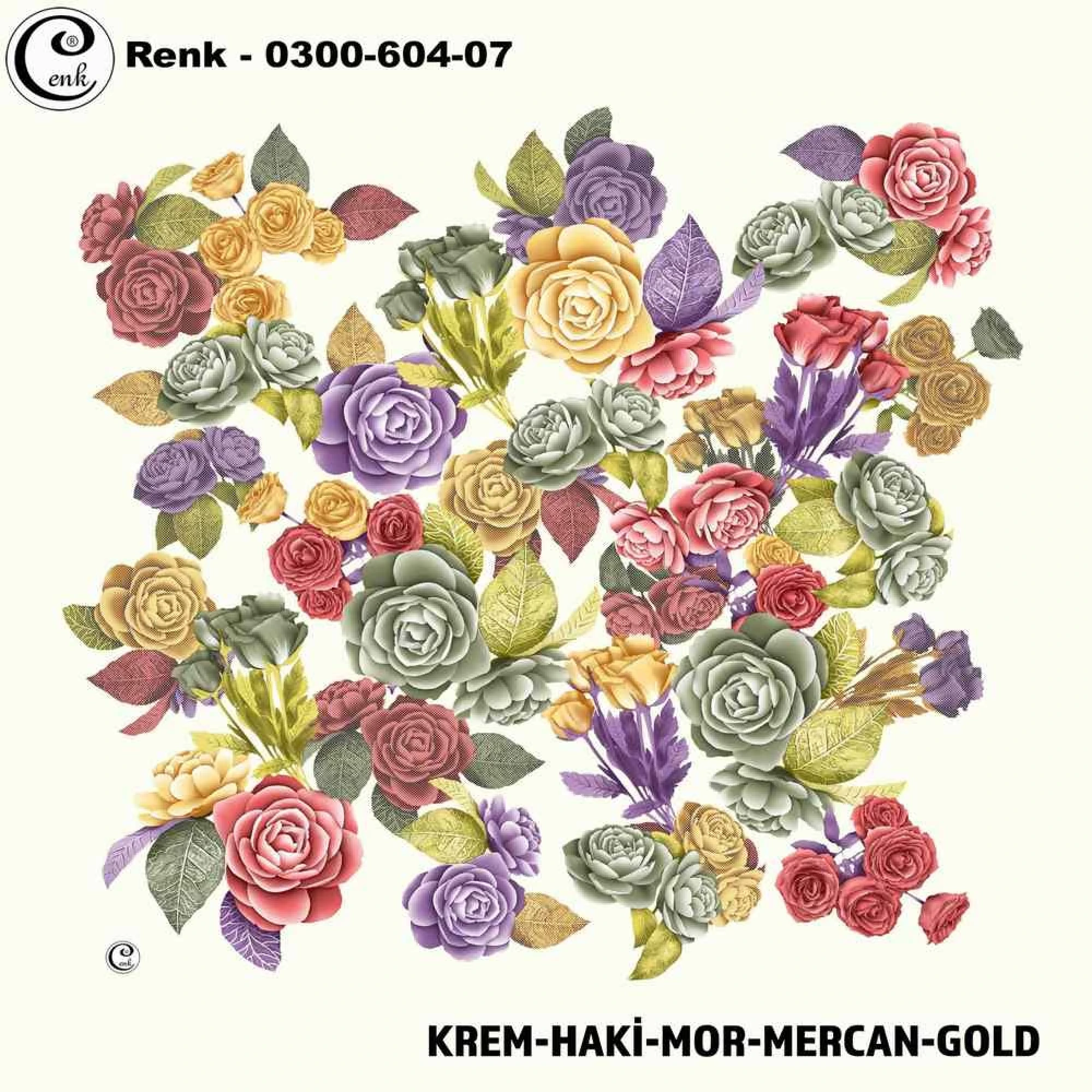Cenk Desenli Oyalık Yazma 604-07