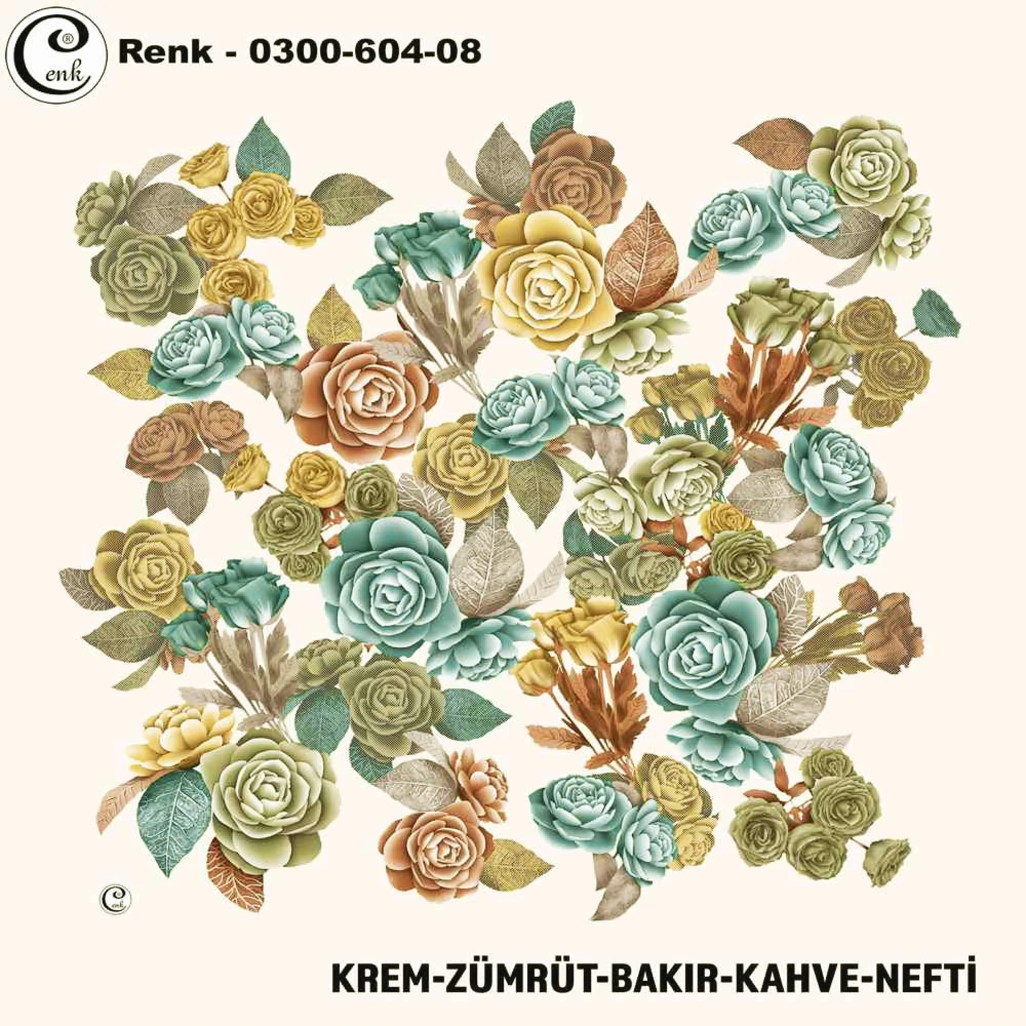 Cenk Desenli Oyalık Yazma 604-08