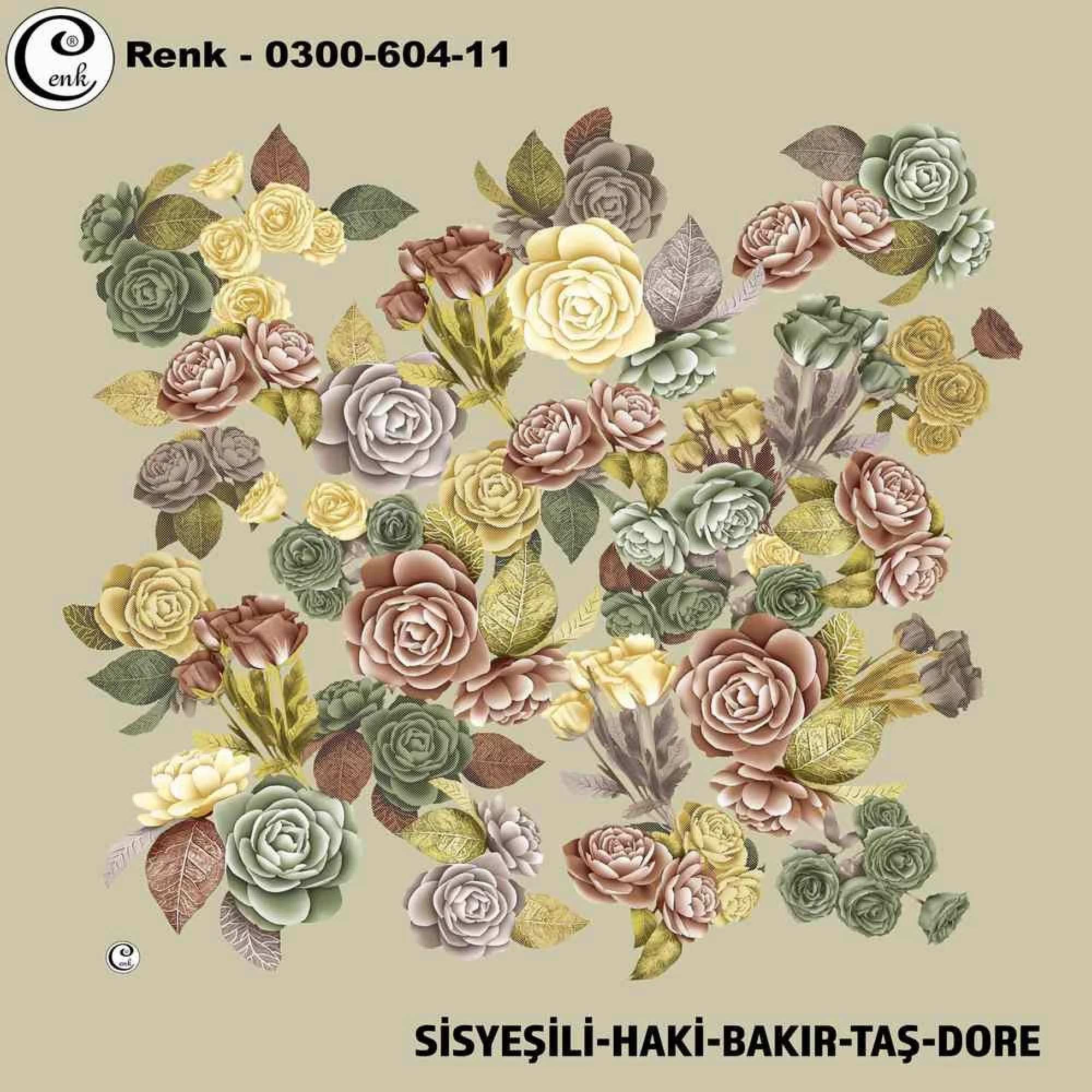 Cenk Desenli Oyalık Yazma 604-11