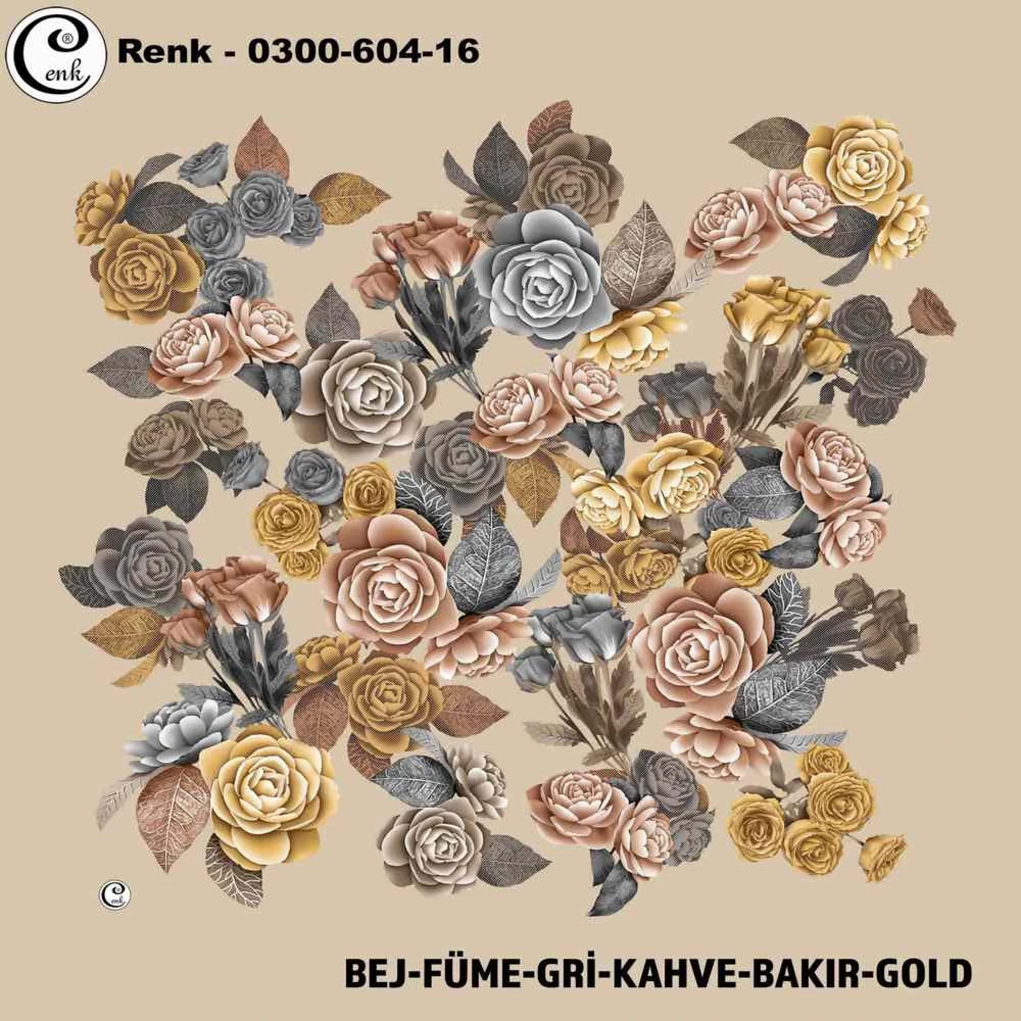 Cenk Desenli Oyalık Yazma 604-16