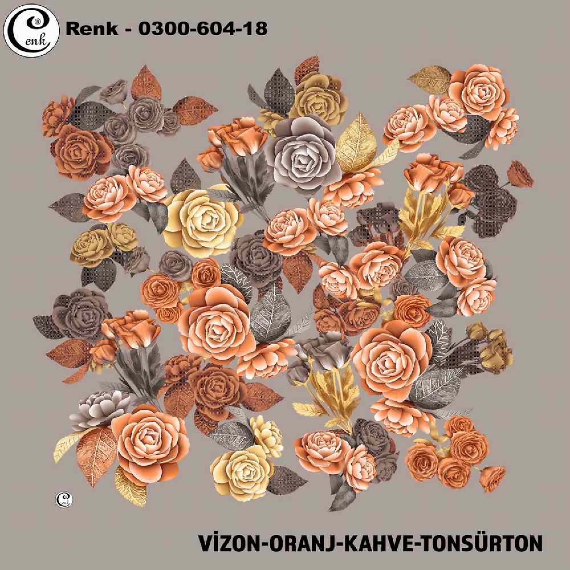 Cenk Desenli Oyalık Yazma 604-18
