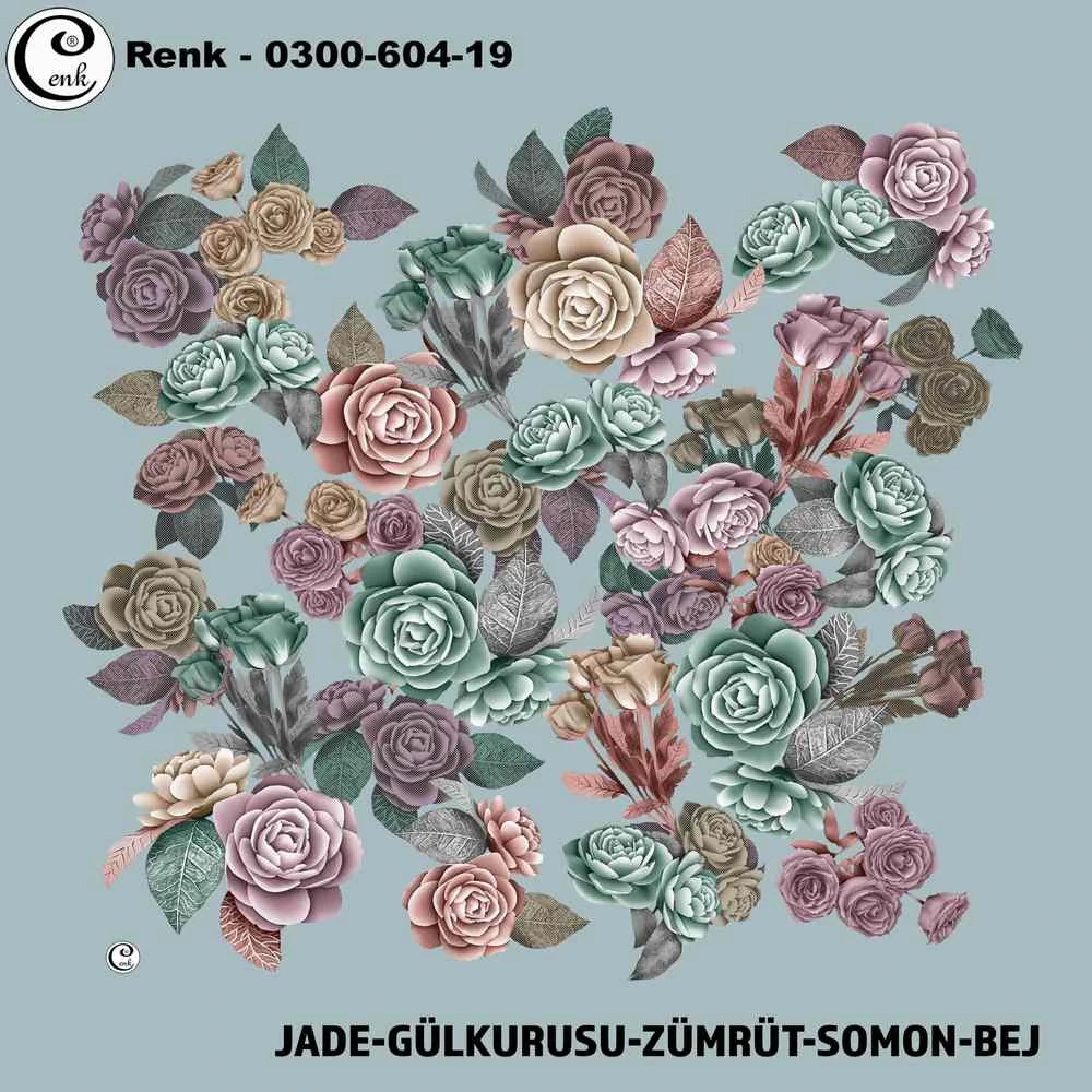Cenk Desenli Oyalık Yazma 604-19