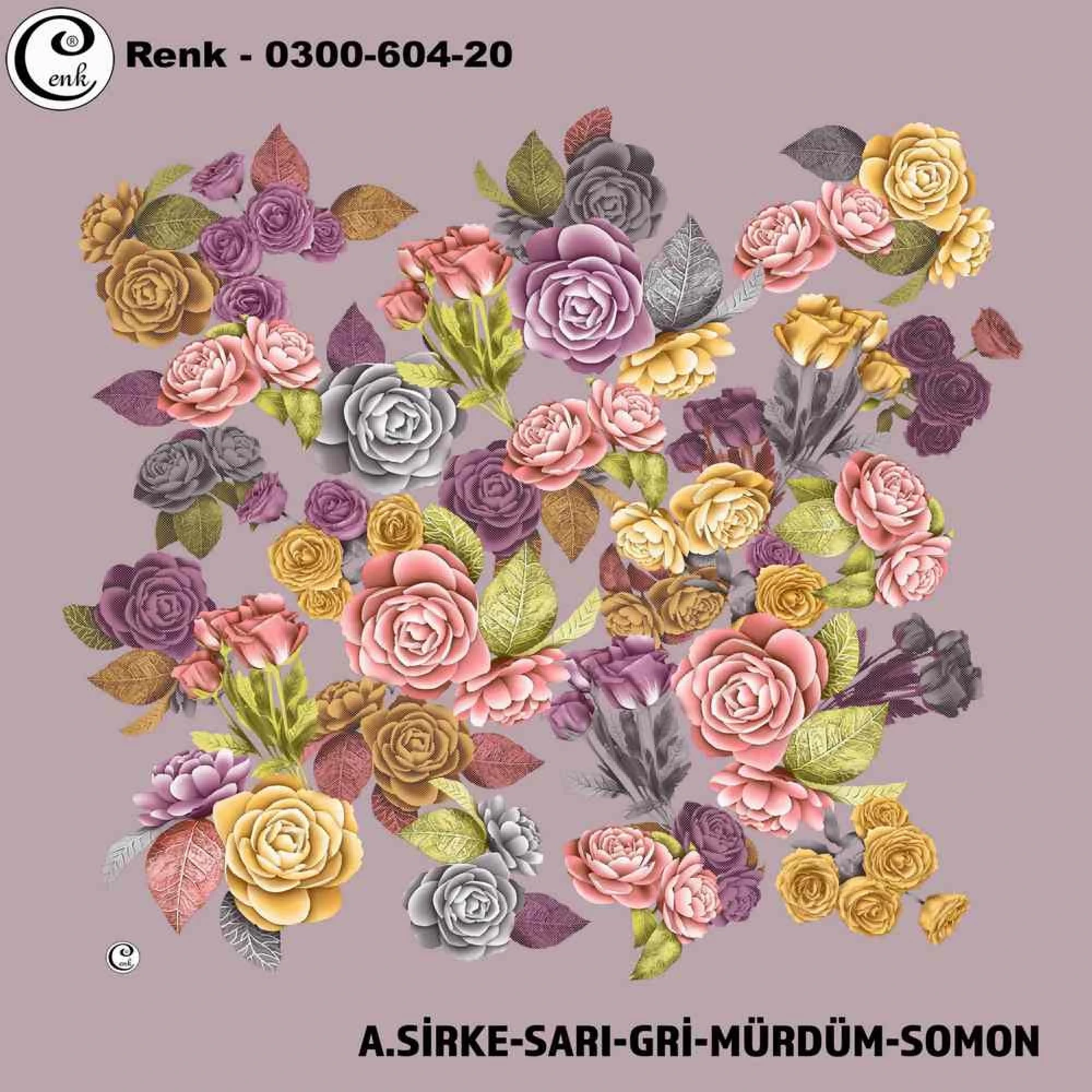 Cenk Desenli Oyalık Yazma 604-20