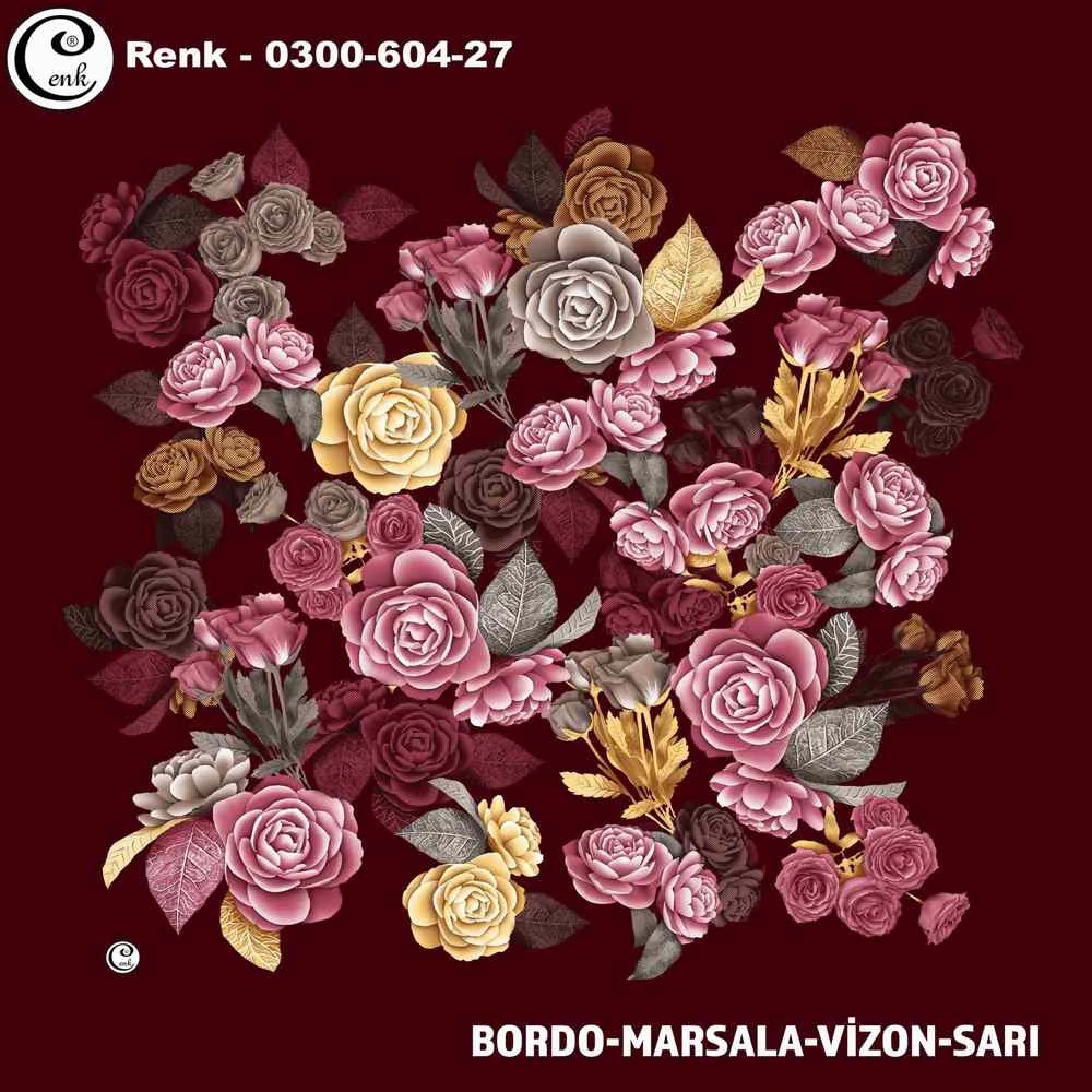 Cenk Desenli Oyalık Yazma 604-27