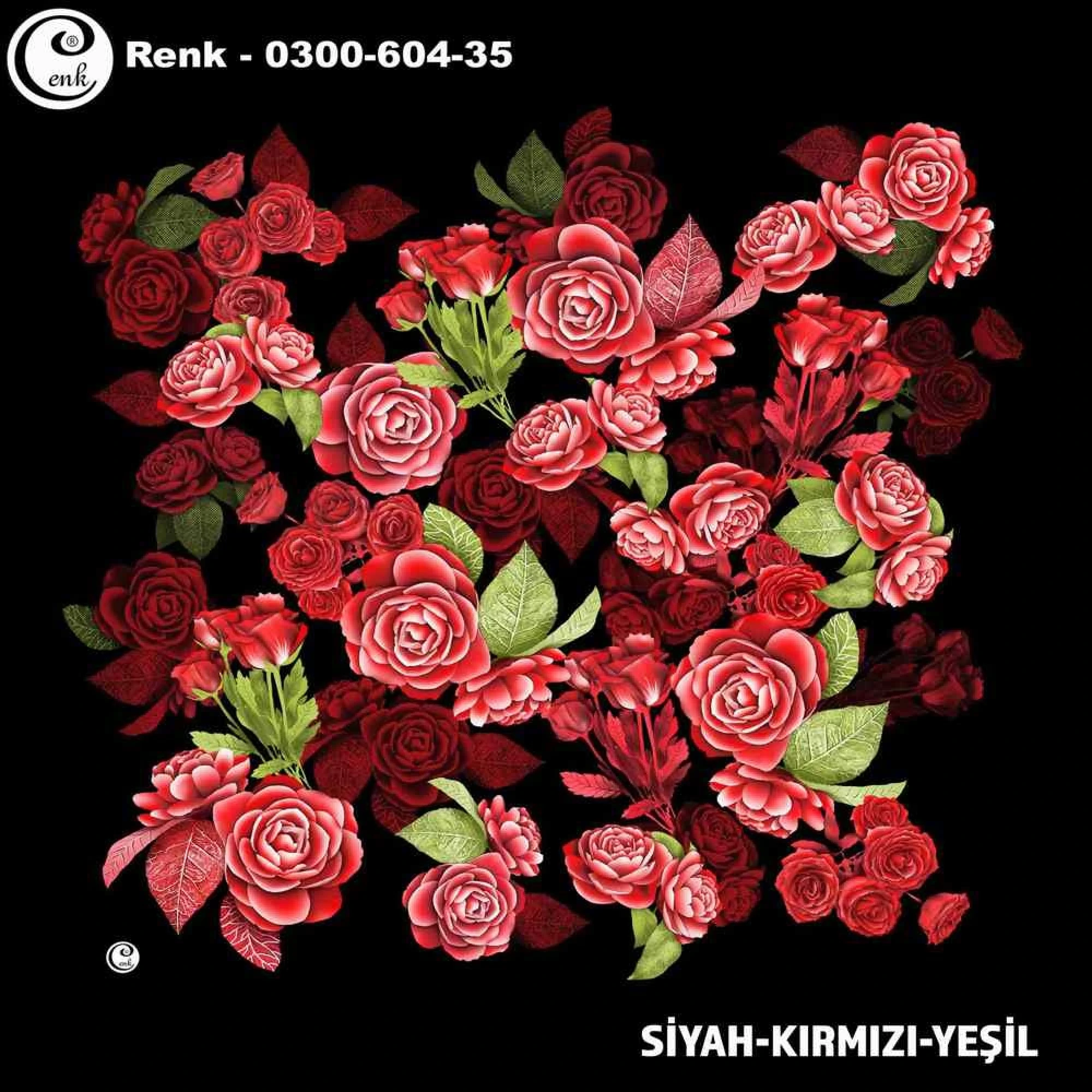 Cenk Desenli Oyalık Yazma 604-35