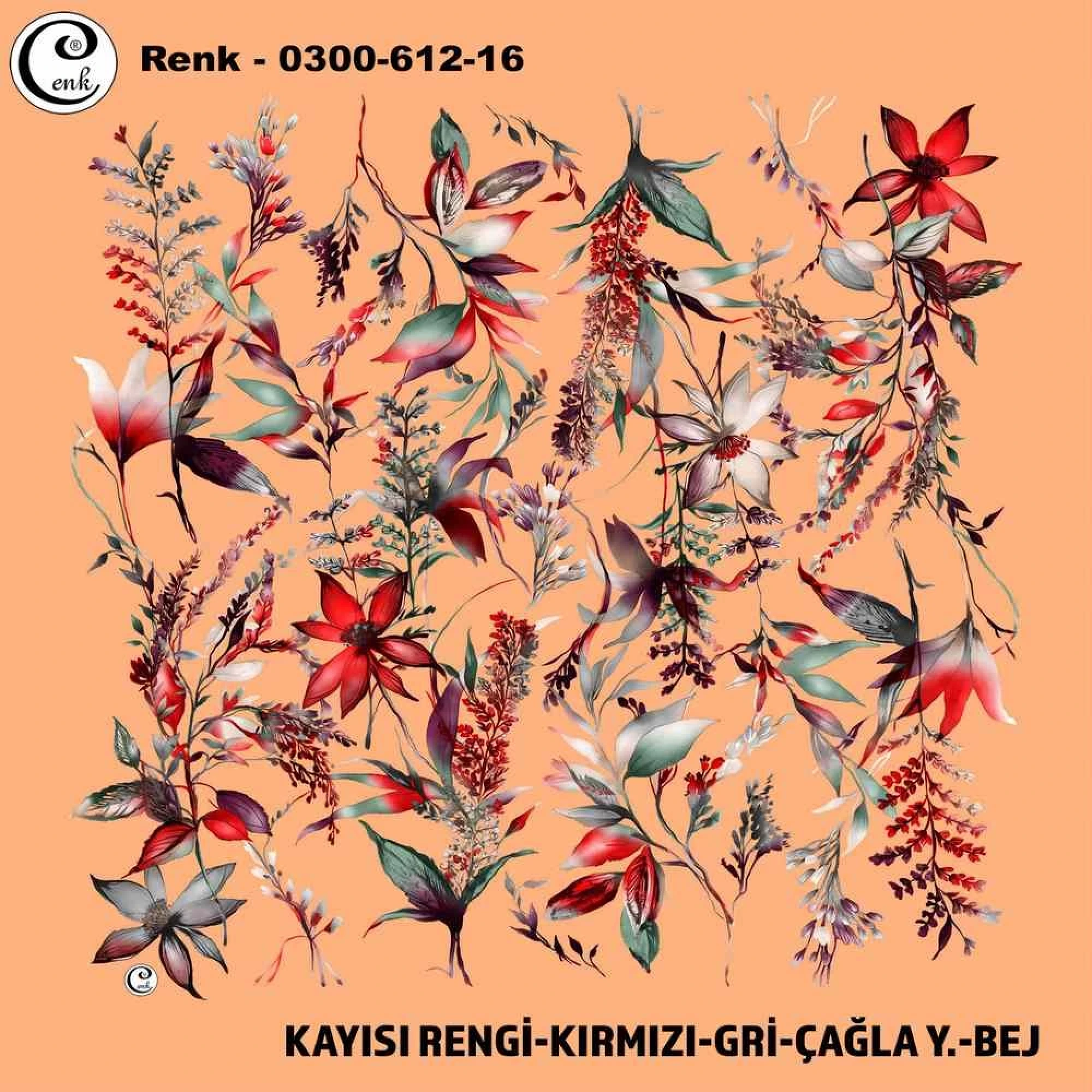 Cenk Desenli Oyalık Yazma 612-16