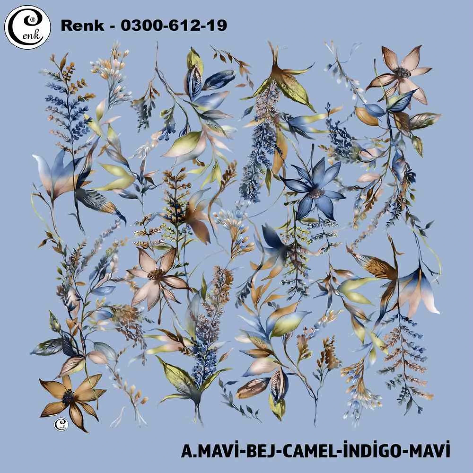 Cenk Desenli Oyalık Yazma 612-19