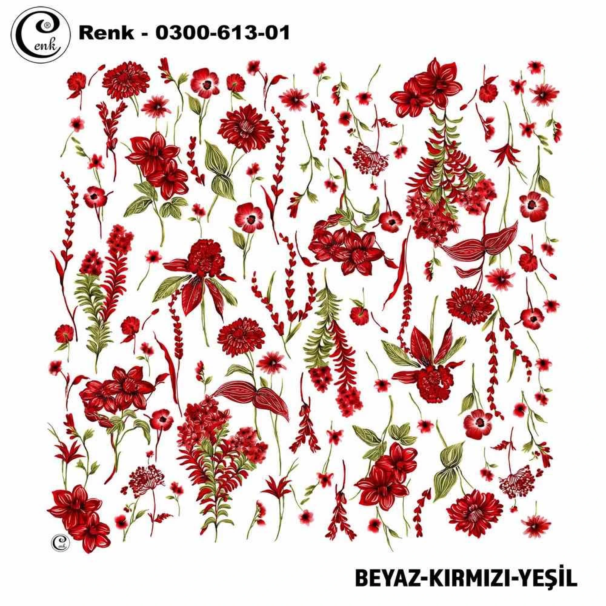 Cenk Desenli Oyalık Yazma 613-01