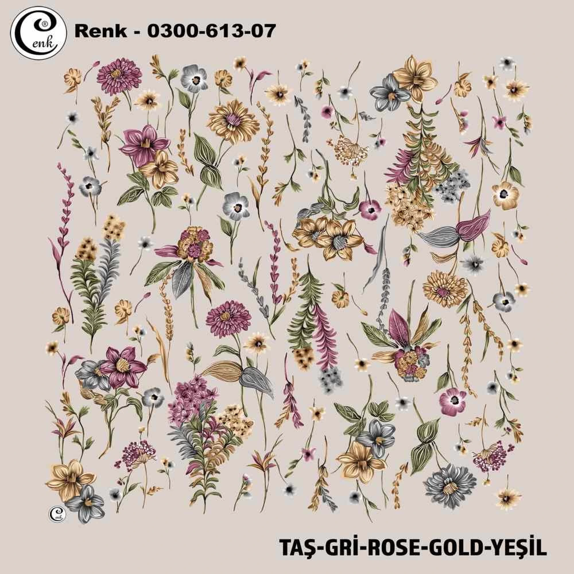 Cenk Desenli Oyalık Yazma 613-07
