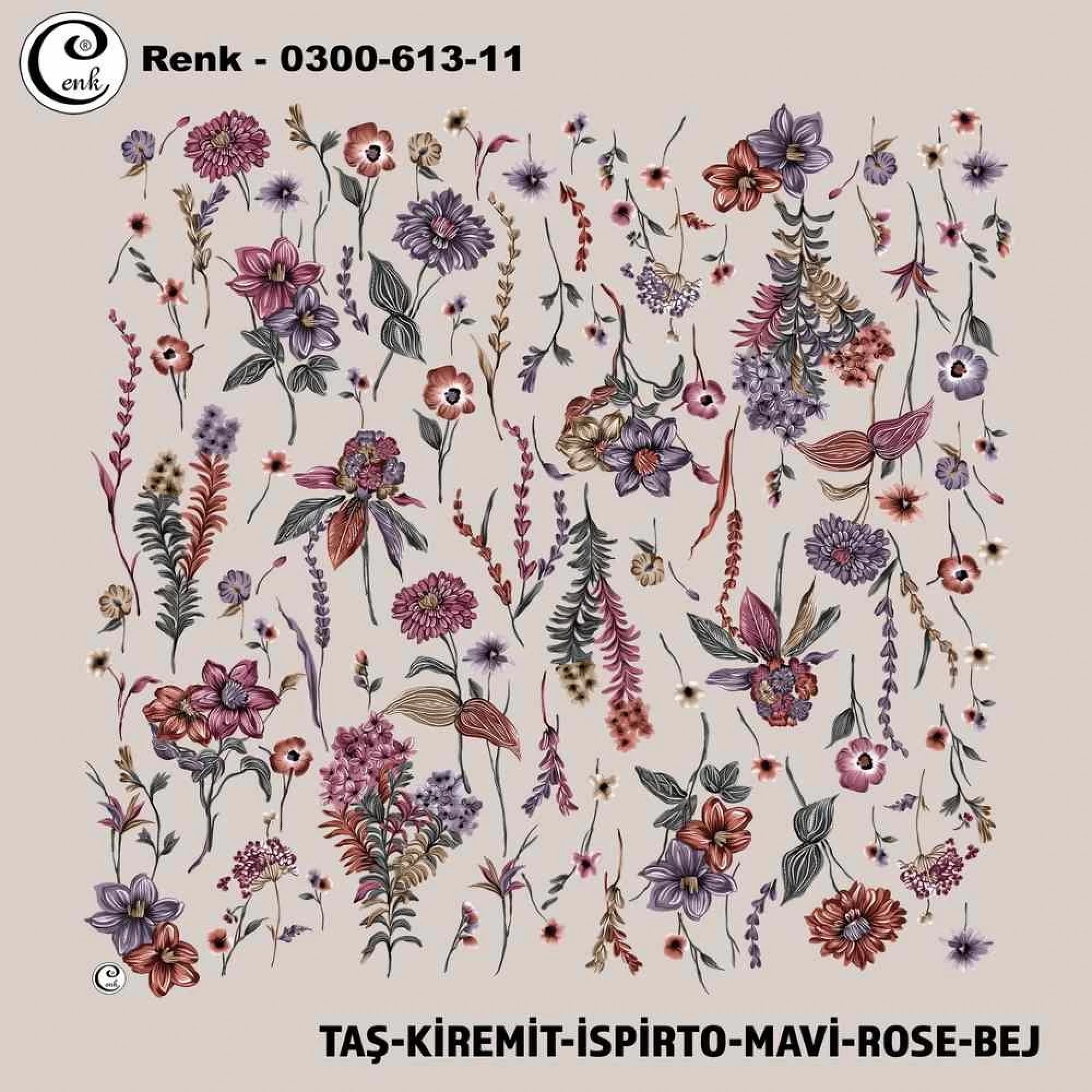 Cenk Desenli Oyalık Yazma 613-11