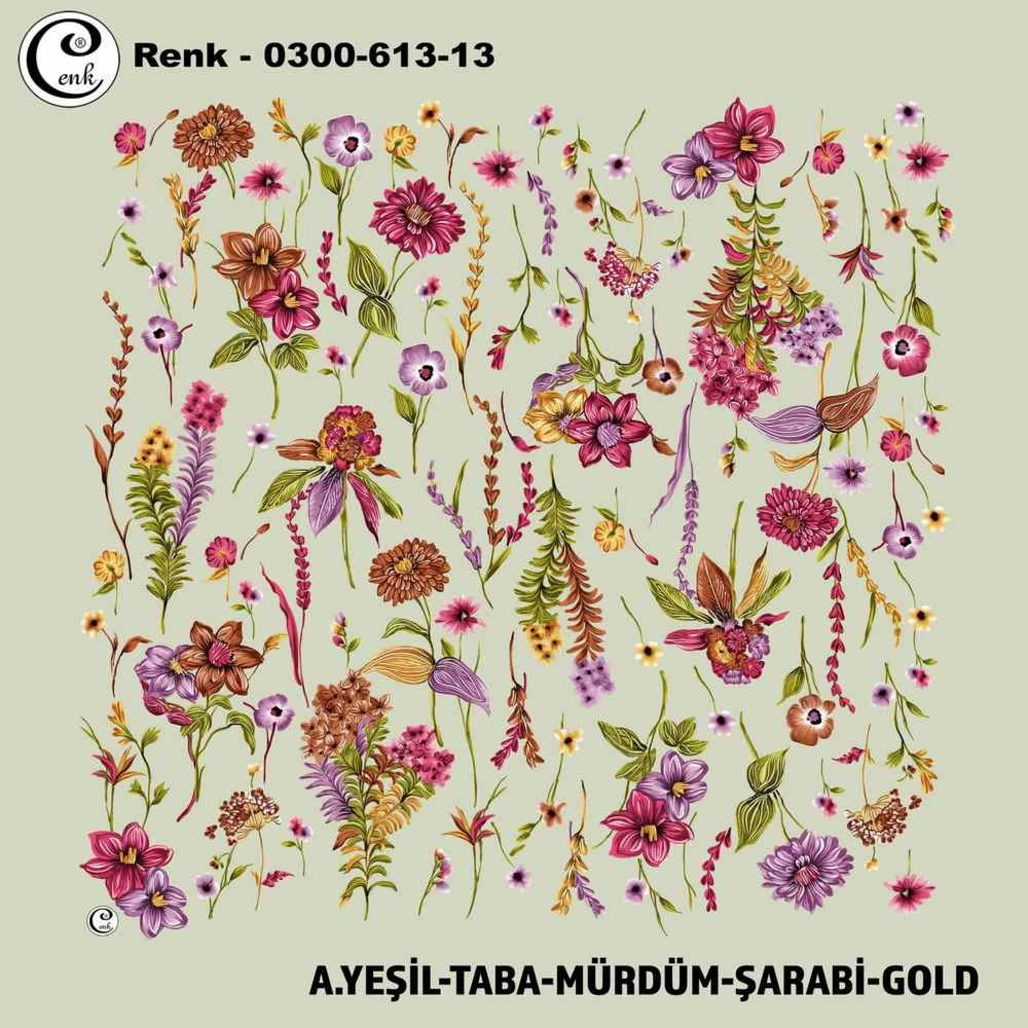 Cenk Desenli Oyalık Yazma 613-13