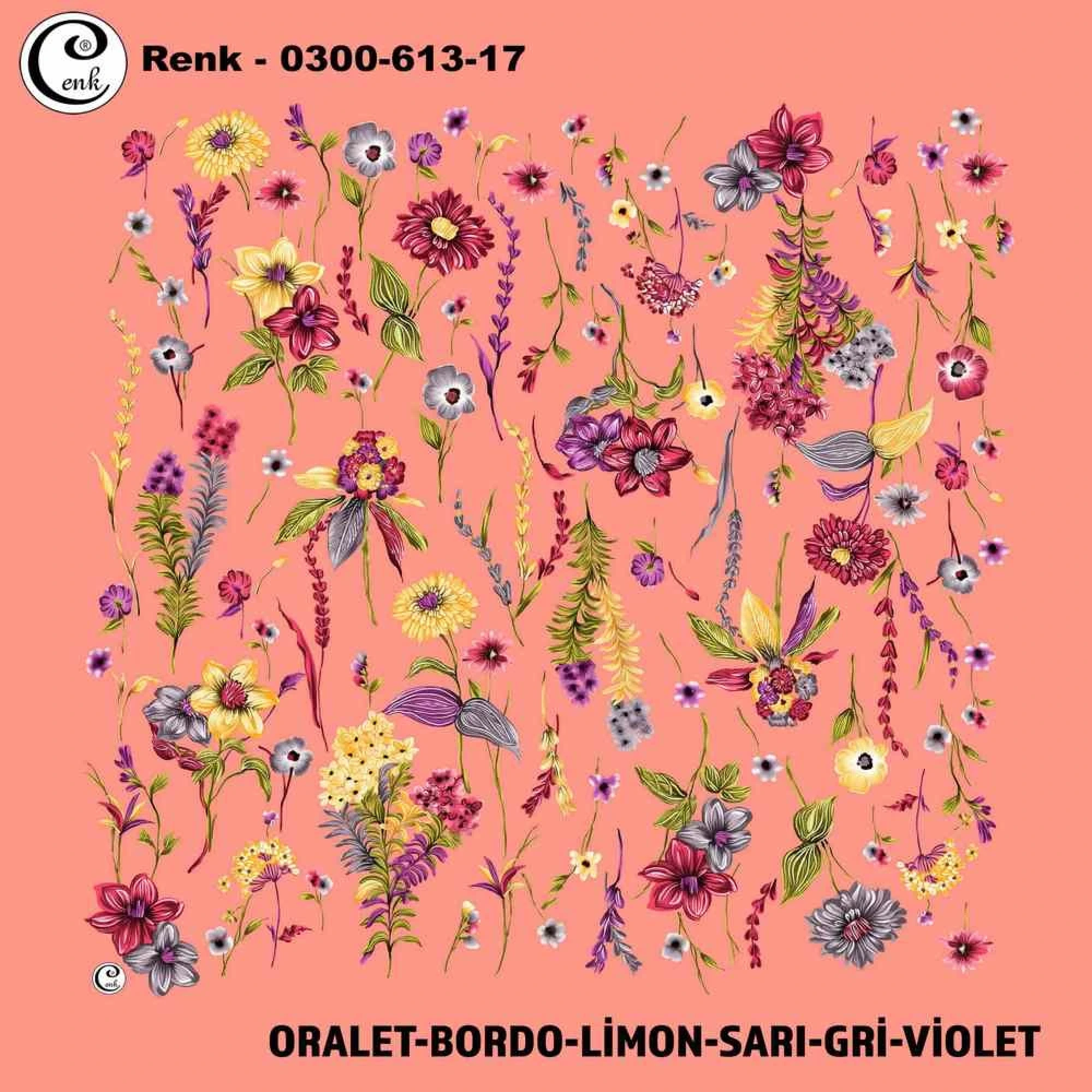 Cenk Desenli Oyalık Yazma 613-17