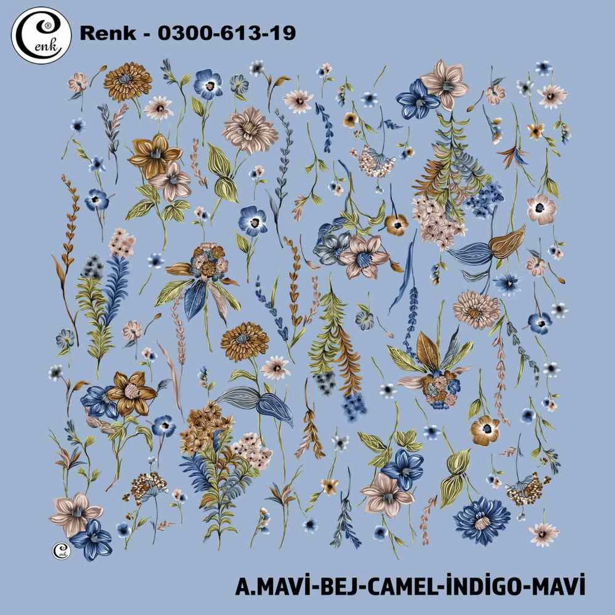 Cenk Desenli Oyalık Yazma 613-19