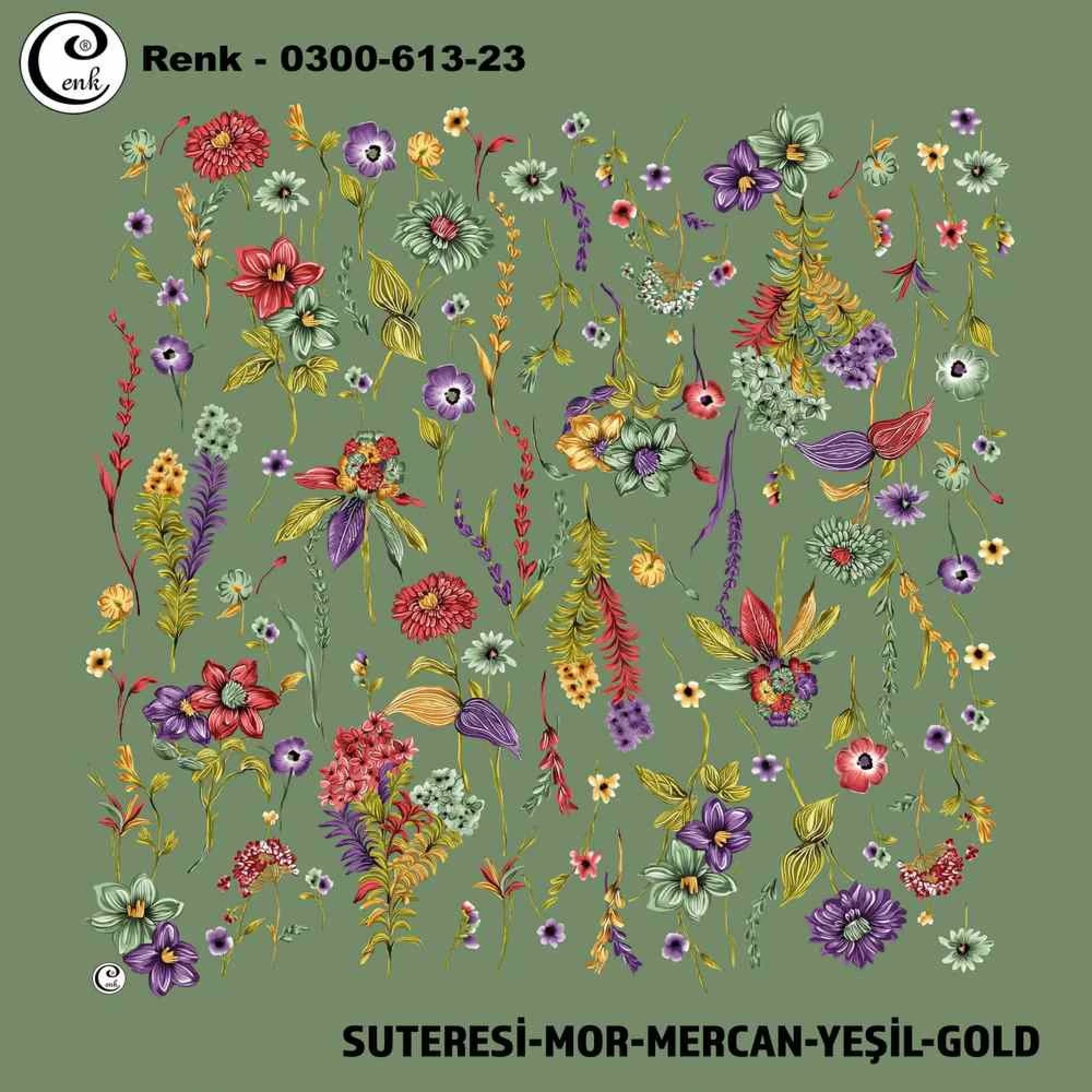 Cenk Desenli Oyalık Yazma 613-23