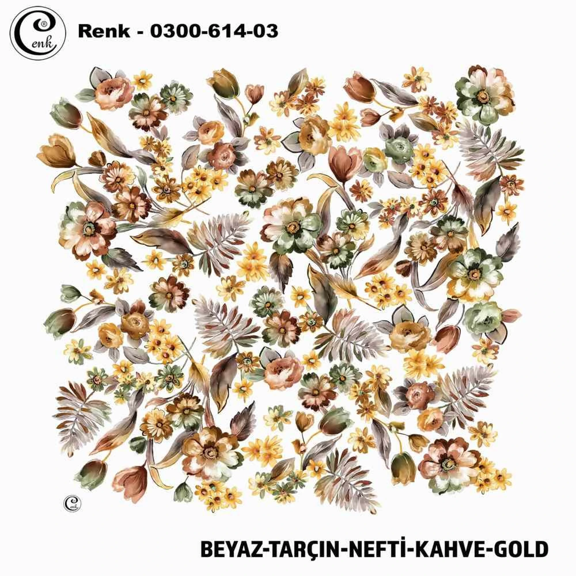 Cenk Desenli Oyalık Yazma 614-03