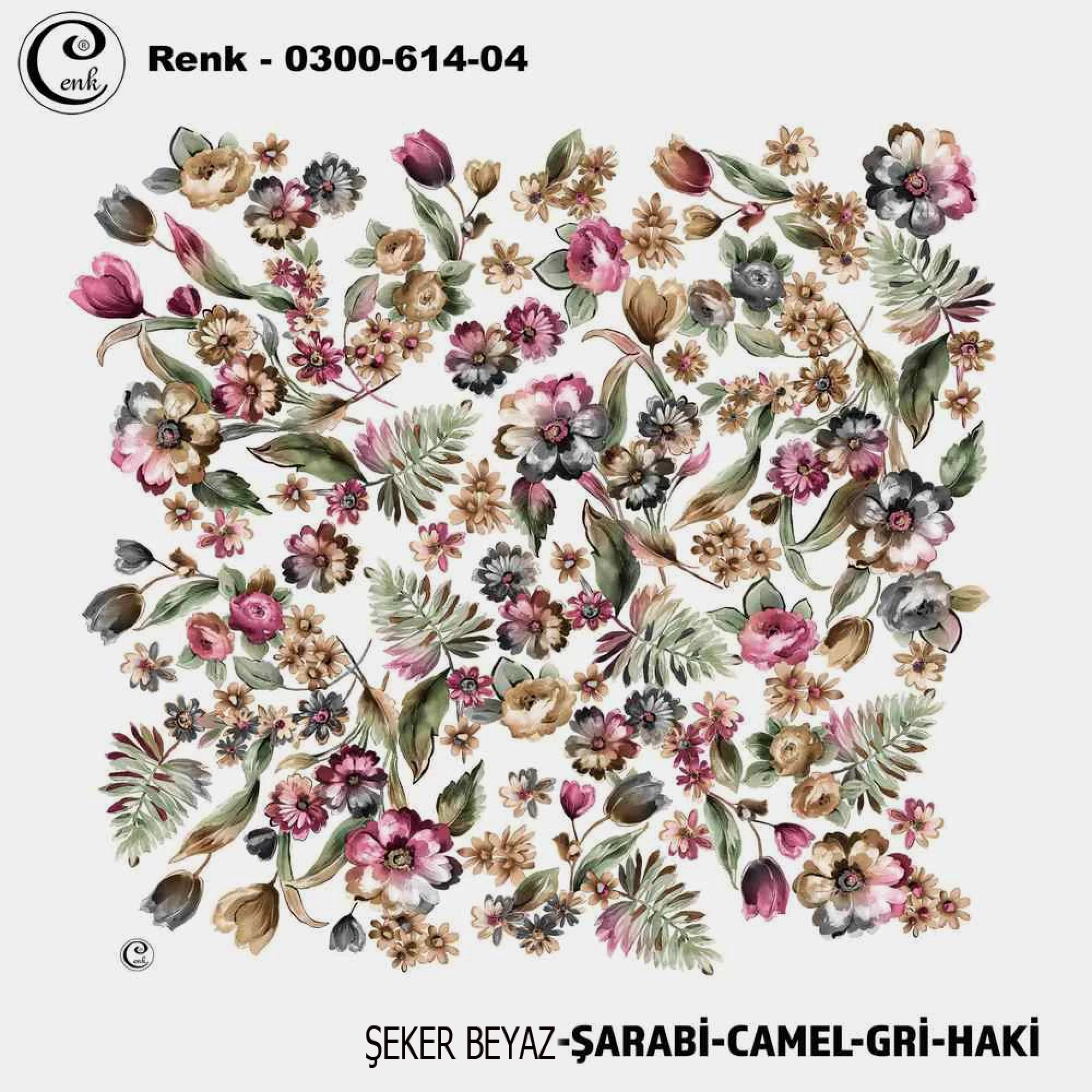 Cenk Desenli Oyalık Yazma 614-04