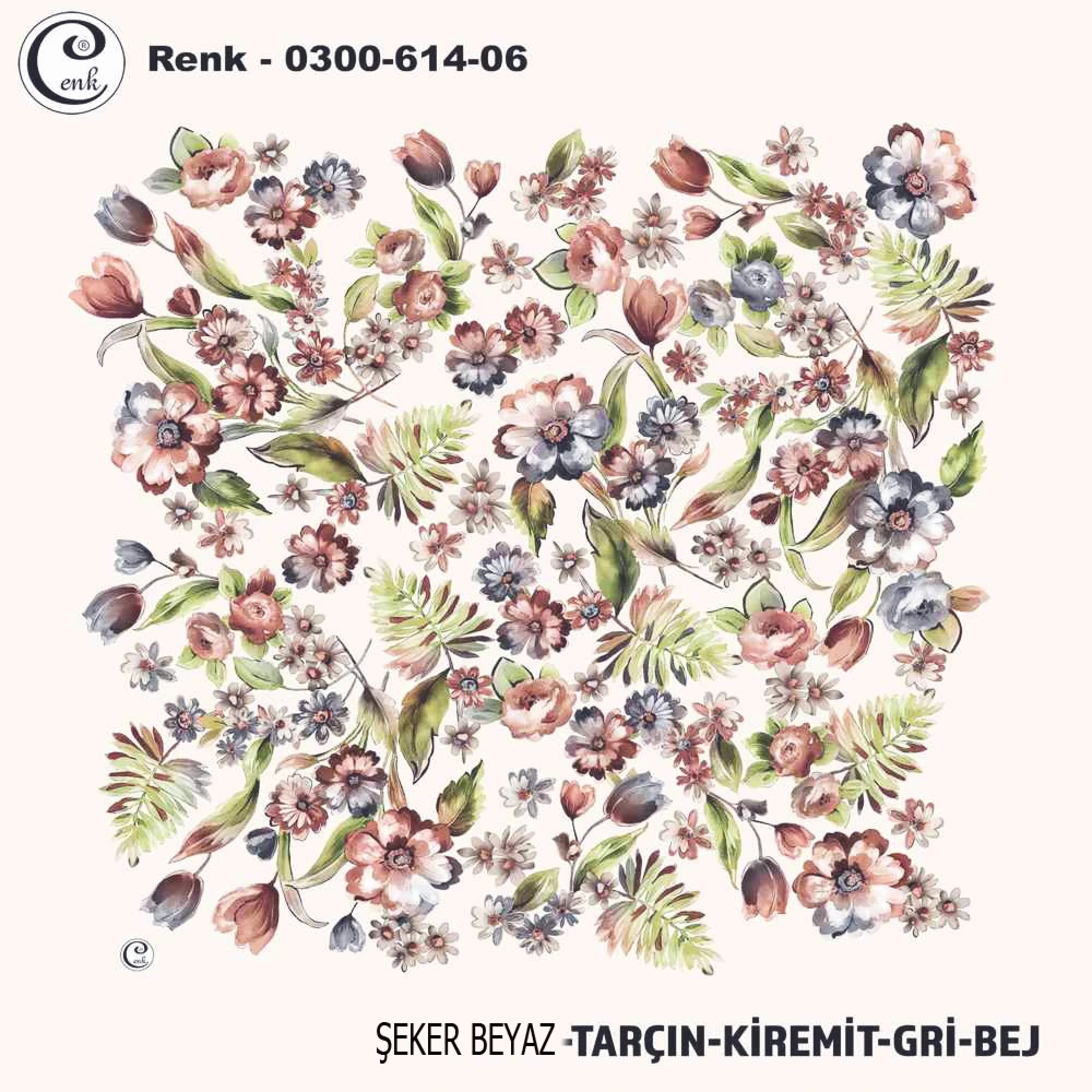 Cenk Desenli Oyalık Yazma 614-06