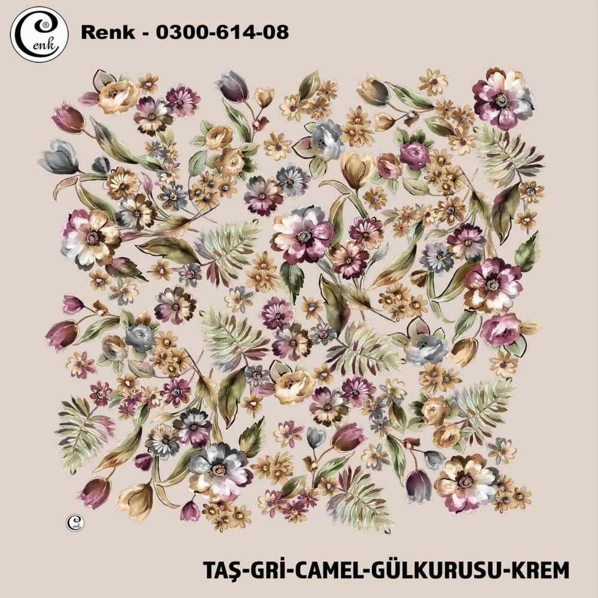 Cenk Desenli Oyalık Yazma 614-08