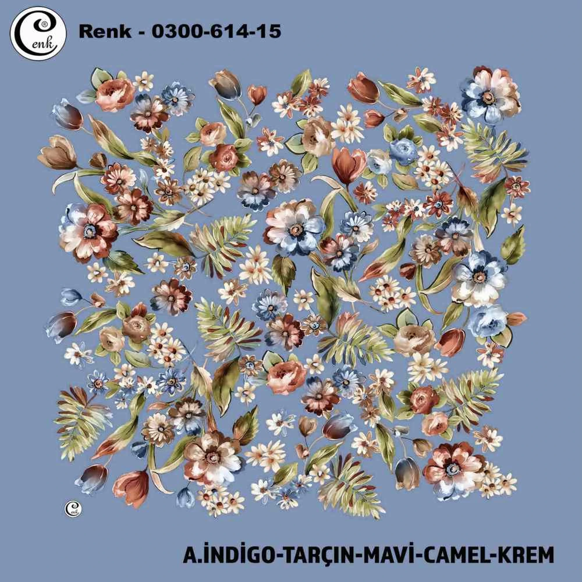 Cenk Desenli Oyalık Yazma 614-15