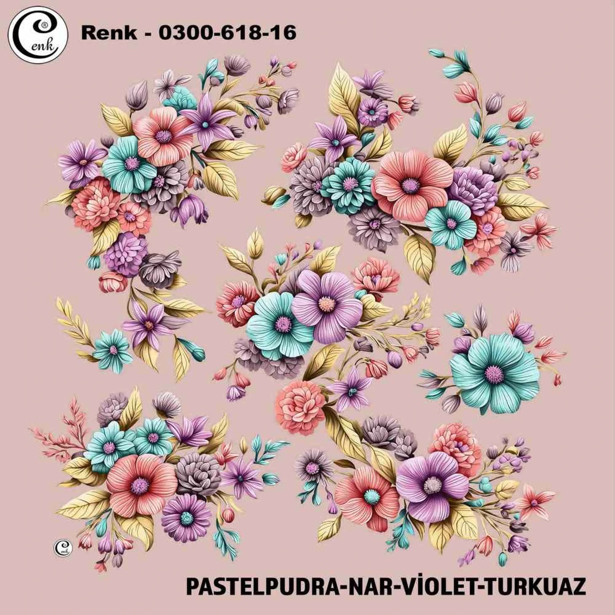 Cenk Desenli Oyalık Yazma 618-16