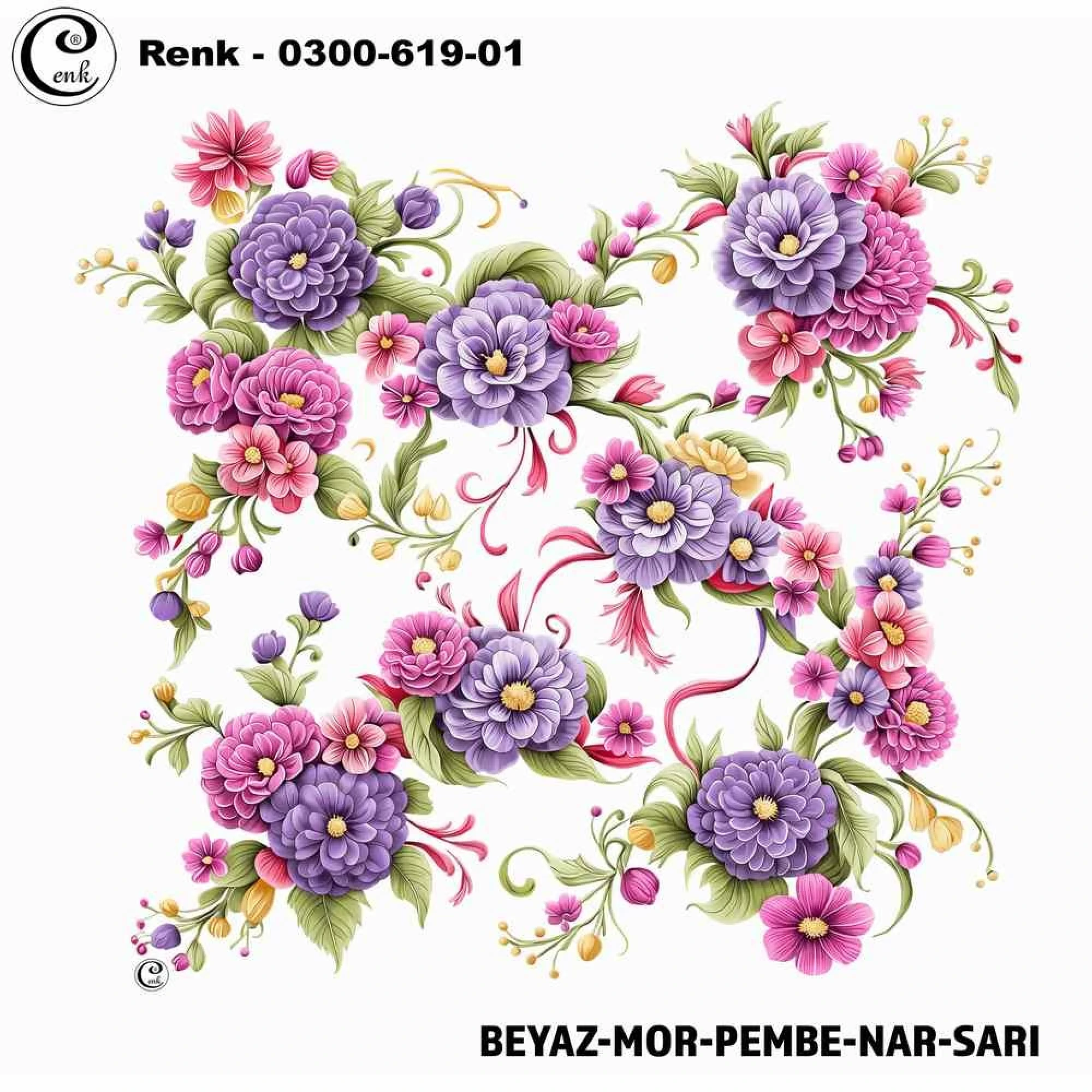 Cenk Desenli Oyalık Yazma 619-01