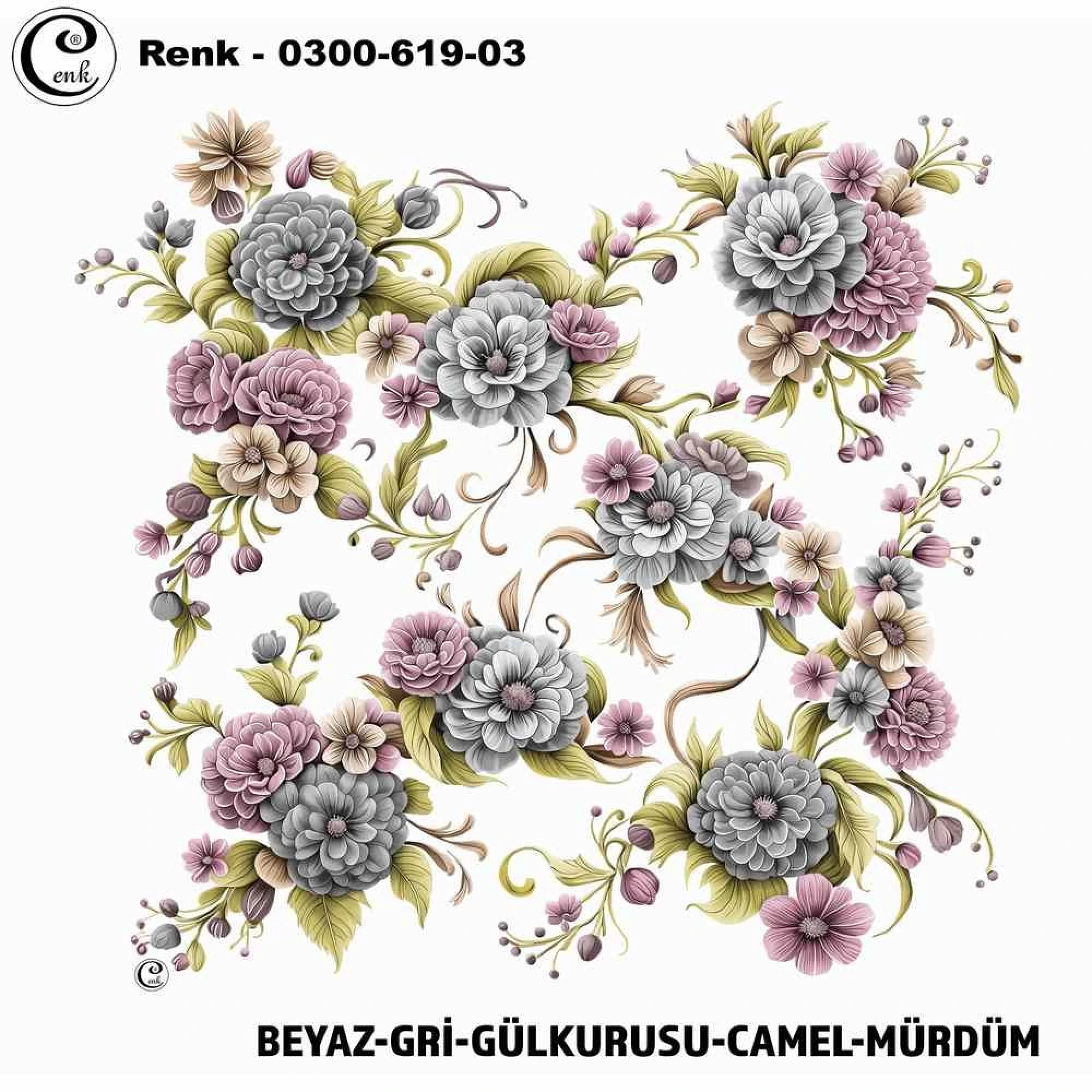 Cenk Desenli Oyalık Yazma 619-03