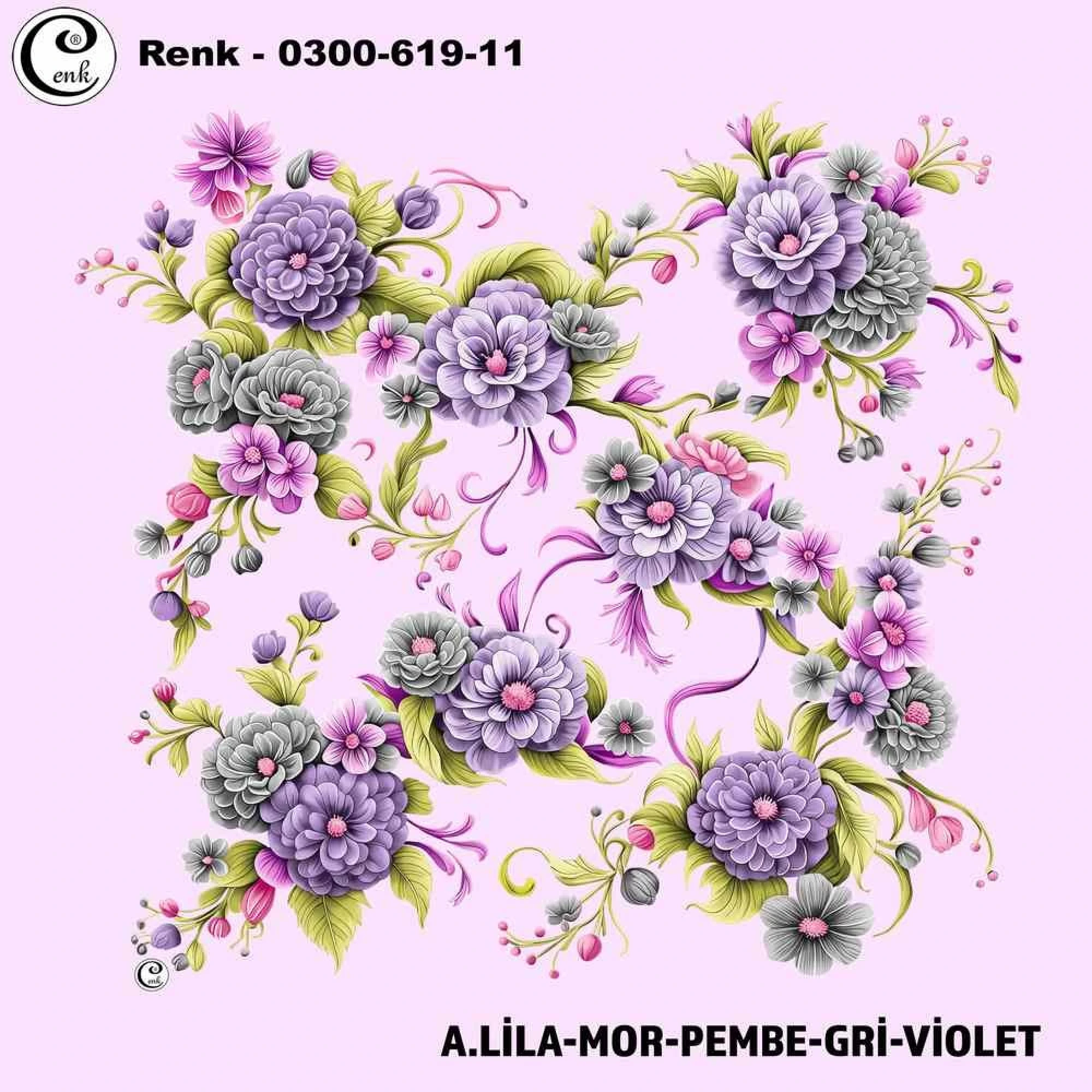 Cenk Desenli Oyalık Yazma 619-11