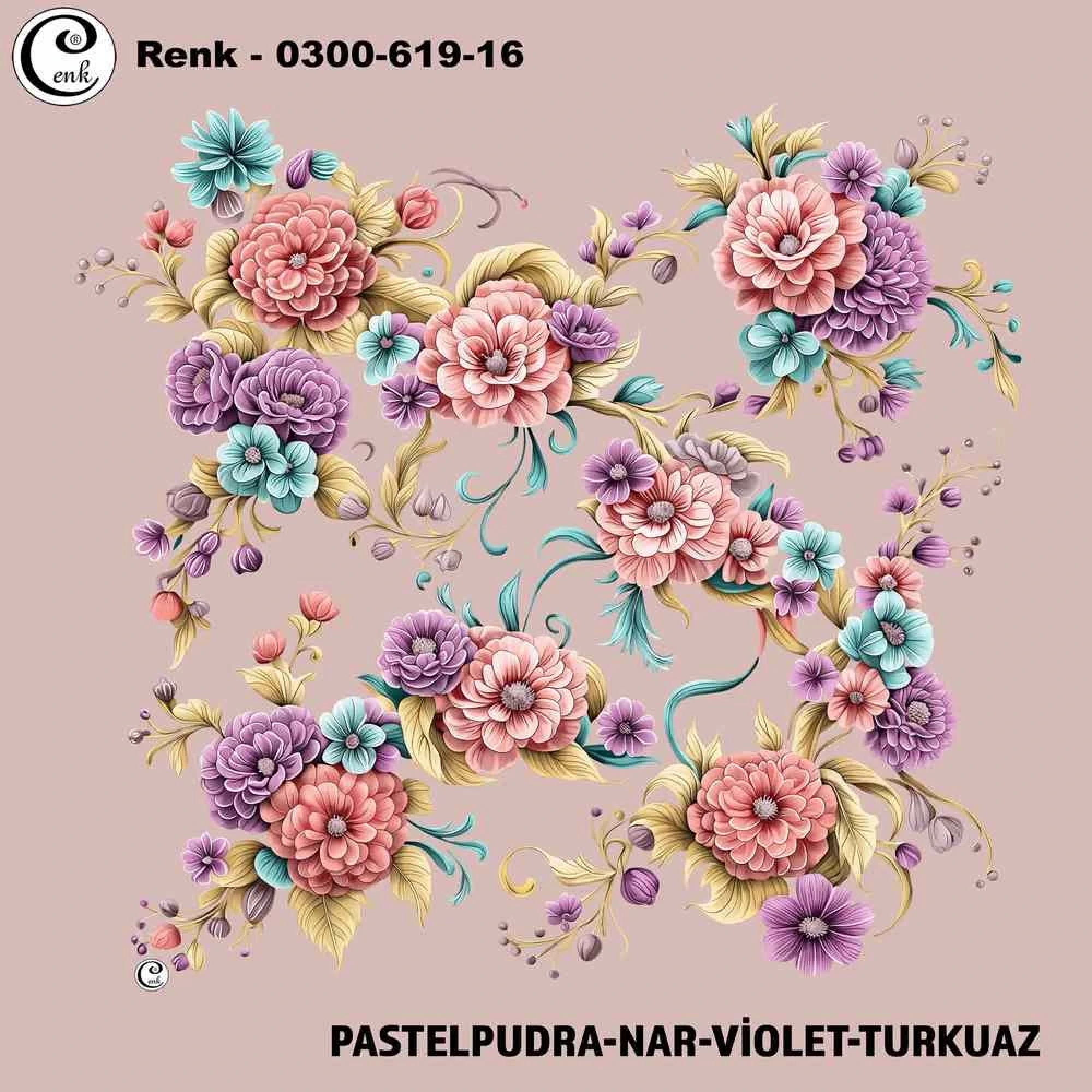 Cenk Desenli Oyalık Yazma 619-16