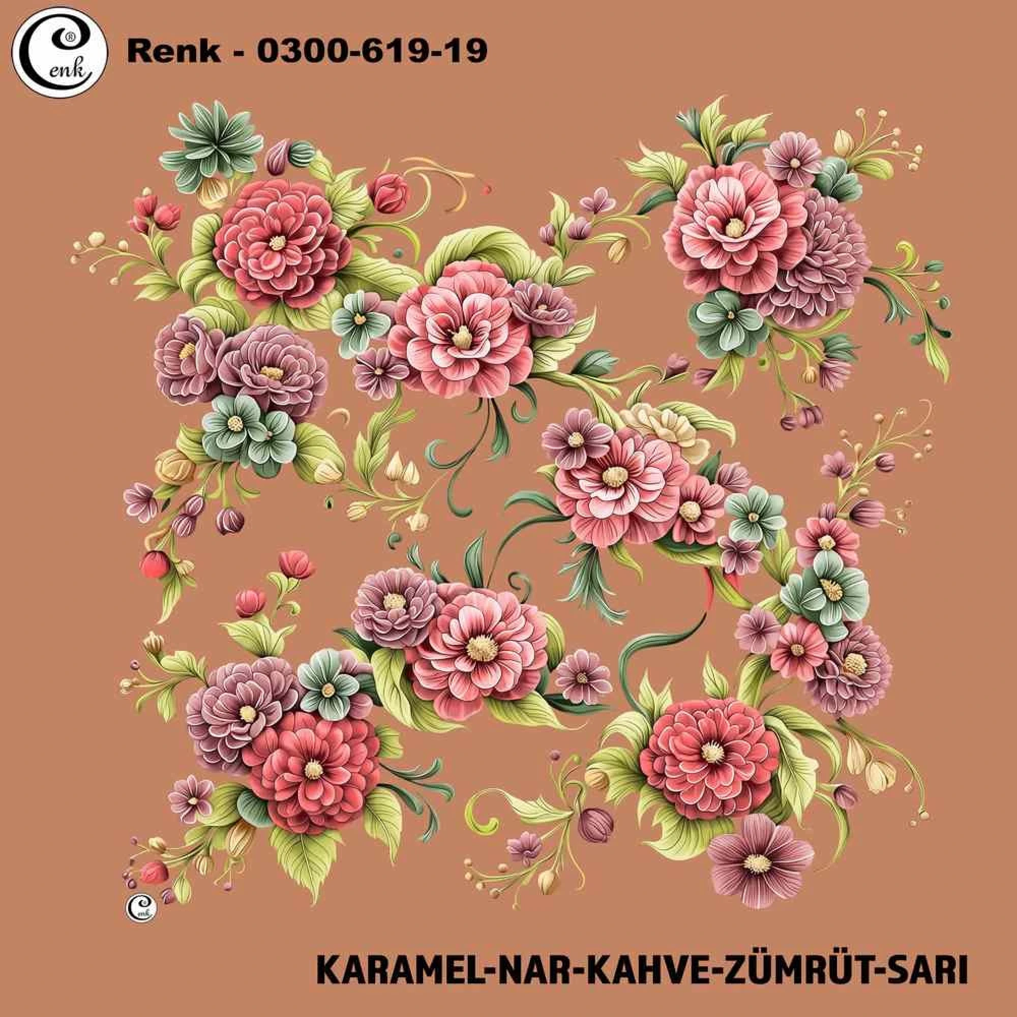 Cenk Desenli Oyalık Yazma 619-19
