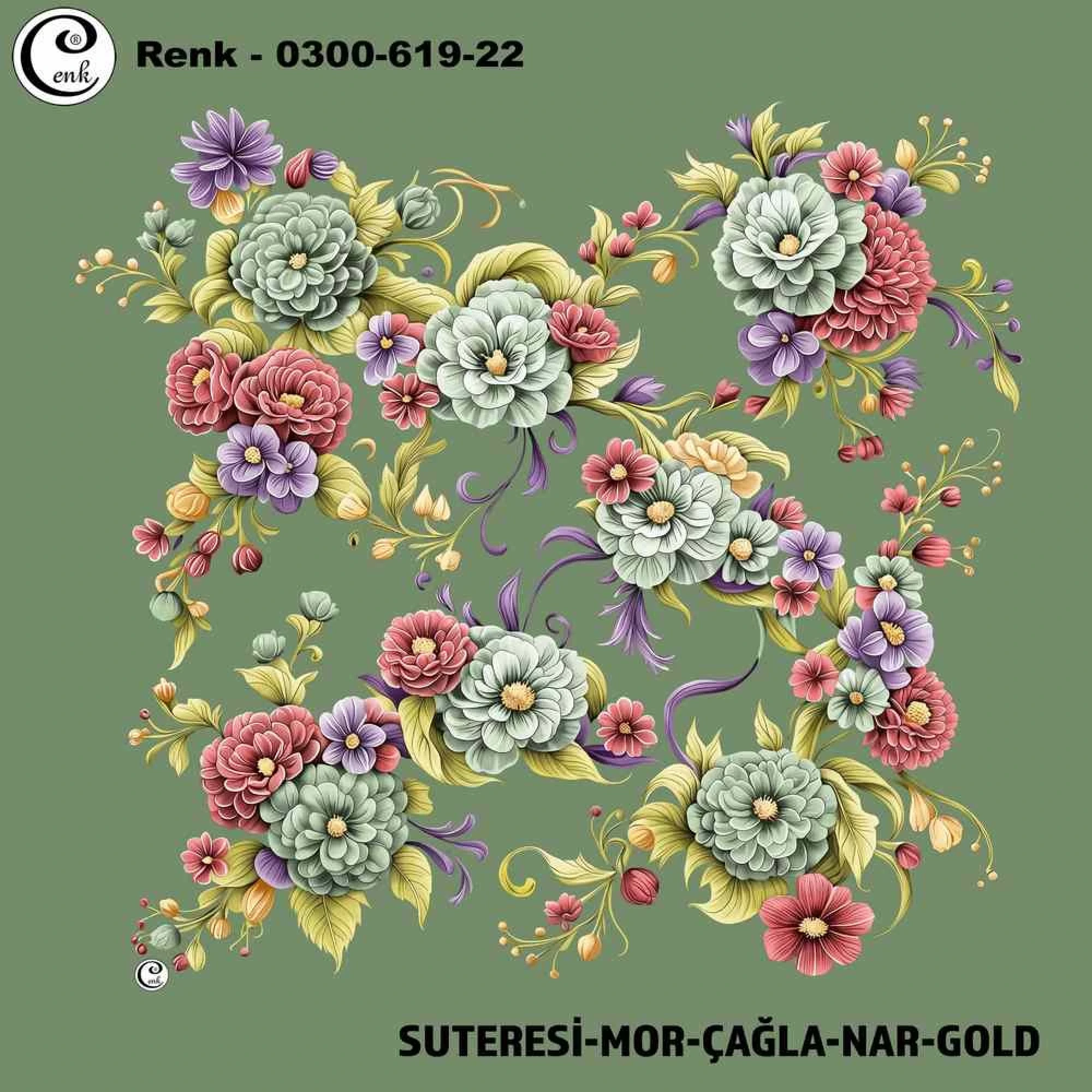 Cenk Desenli Oyalık Yazma 619-22