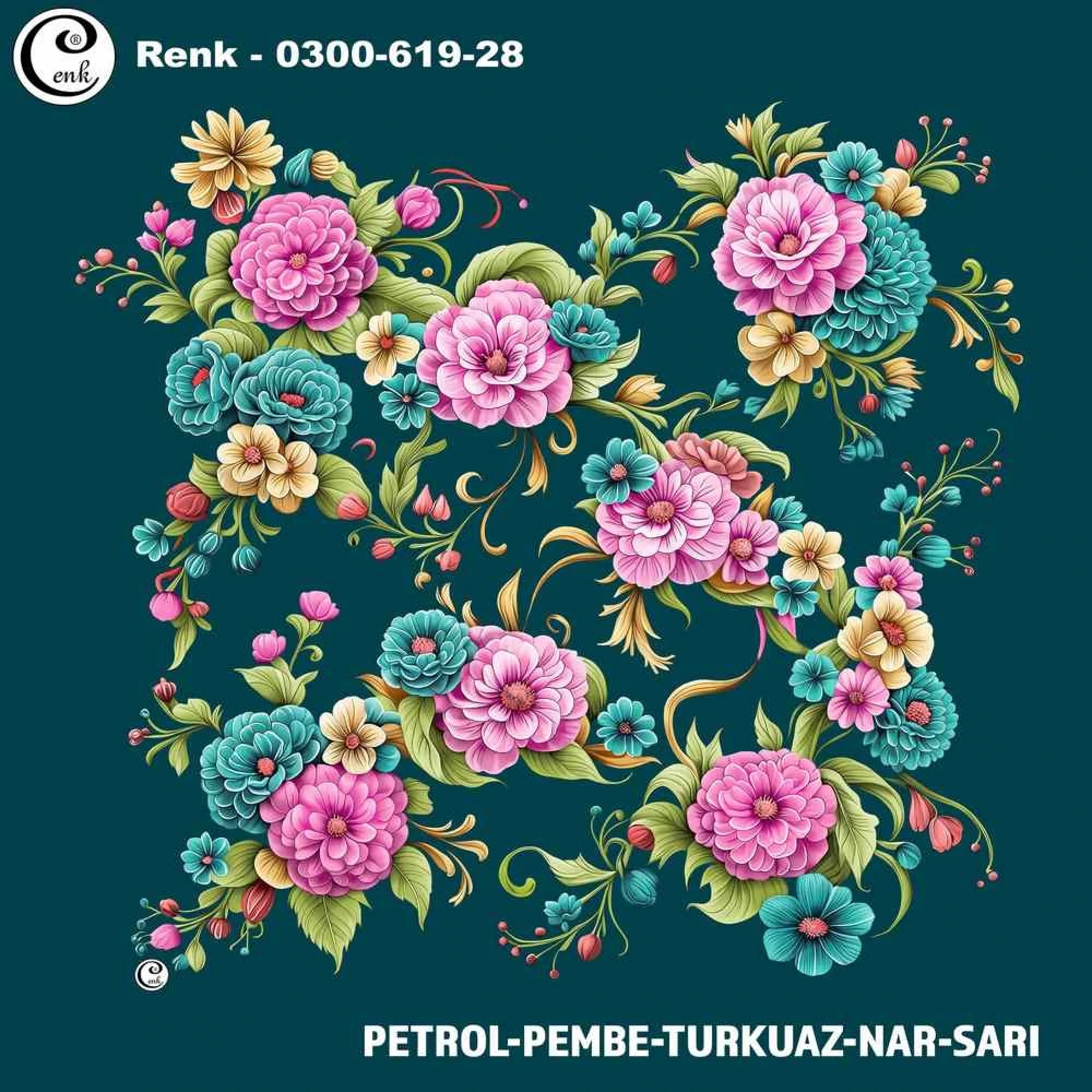 Cenk Desenli Oyalık Yazma 619-28