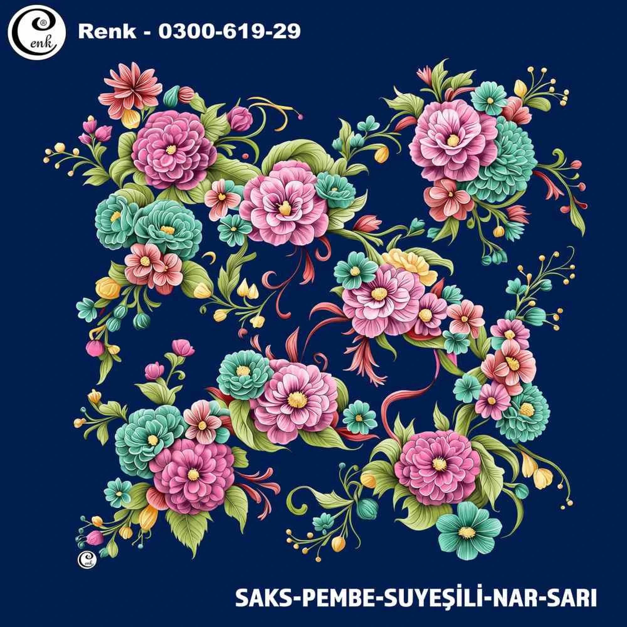 Cenk Desenli Oyalık Yazma 619-29