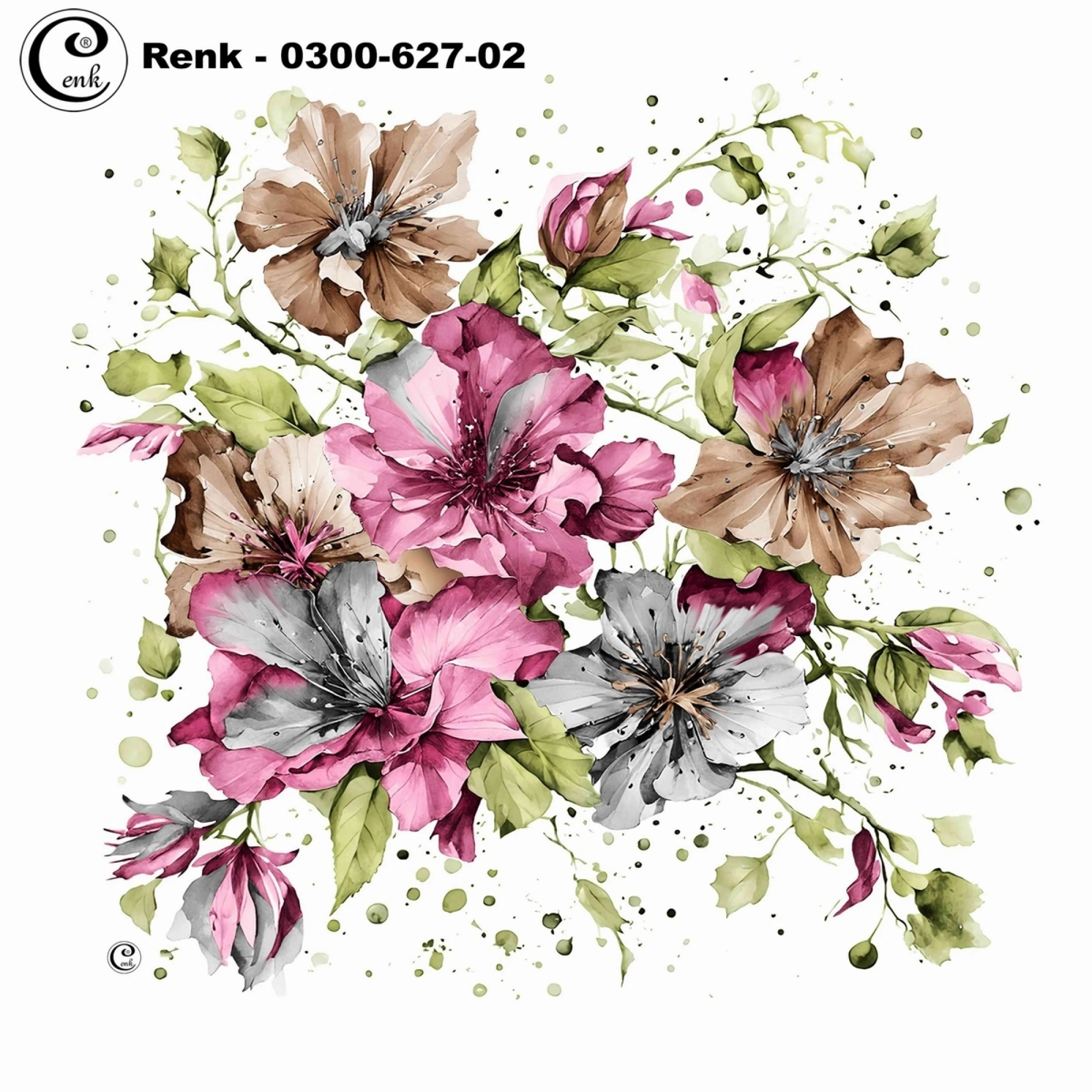 Cenk Desenli Oyalık Yazma 627-02